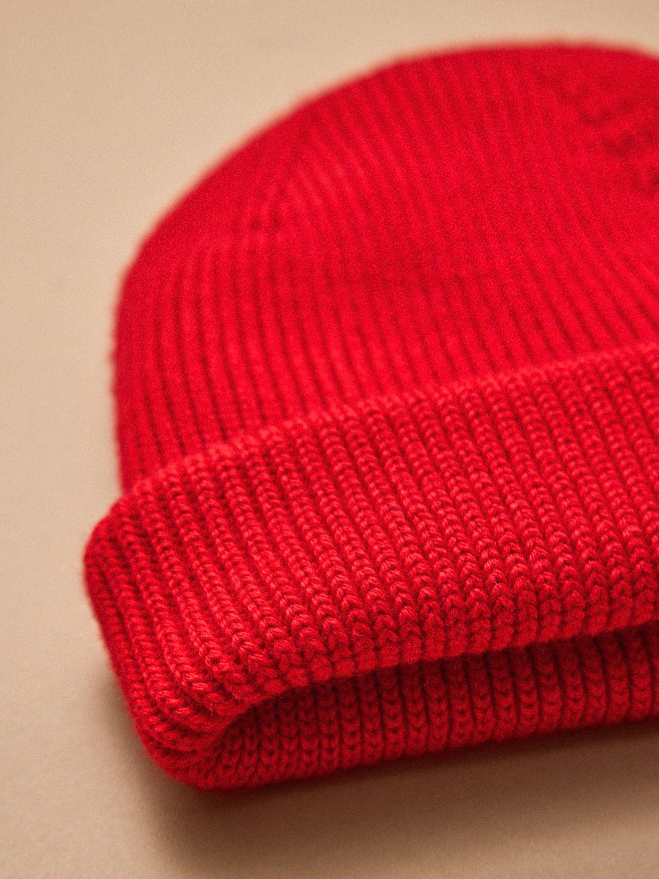 Mixed wool beanie - cyrillus x les 3 tricoteurs CYRILLUS Red