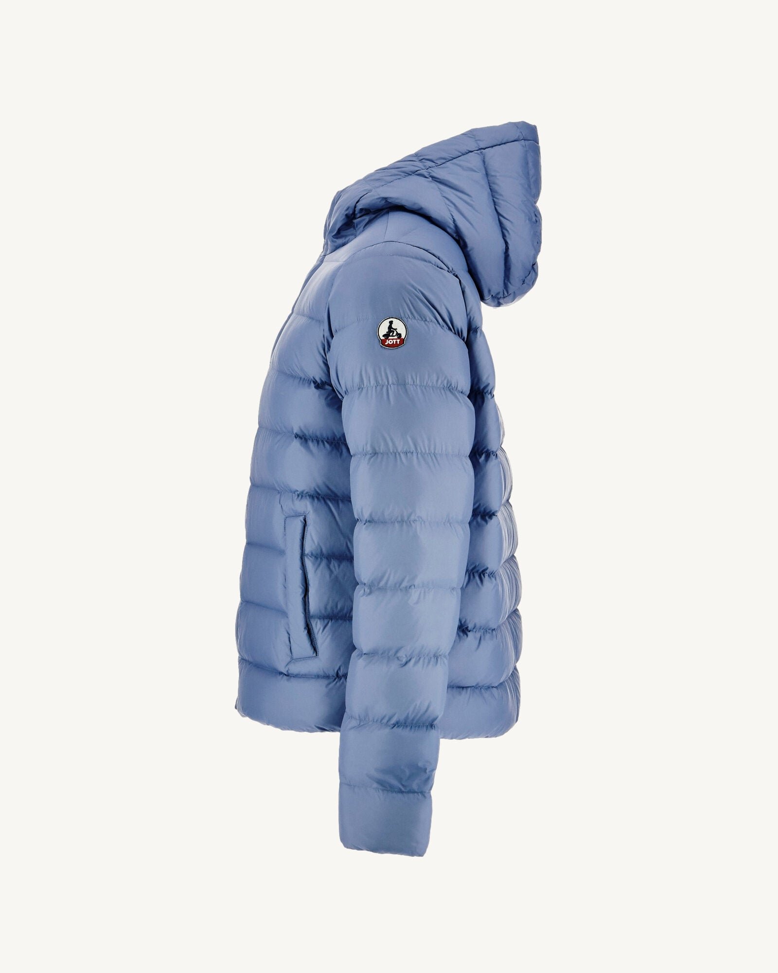 Jorge hooded puffer jacket JOTT Blue