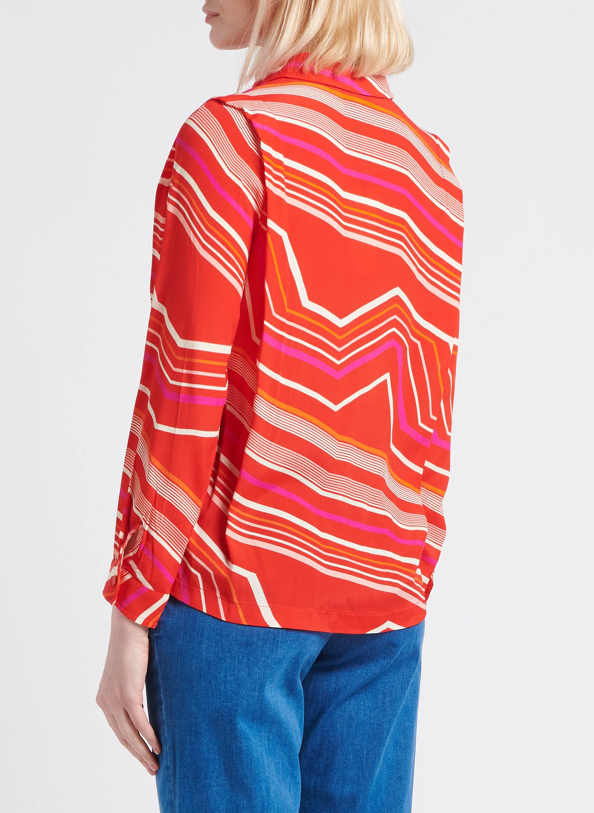 Chemise fluide imprimée  LA PETITE FRANCAISE Rouge