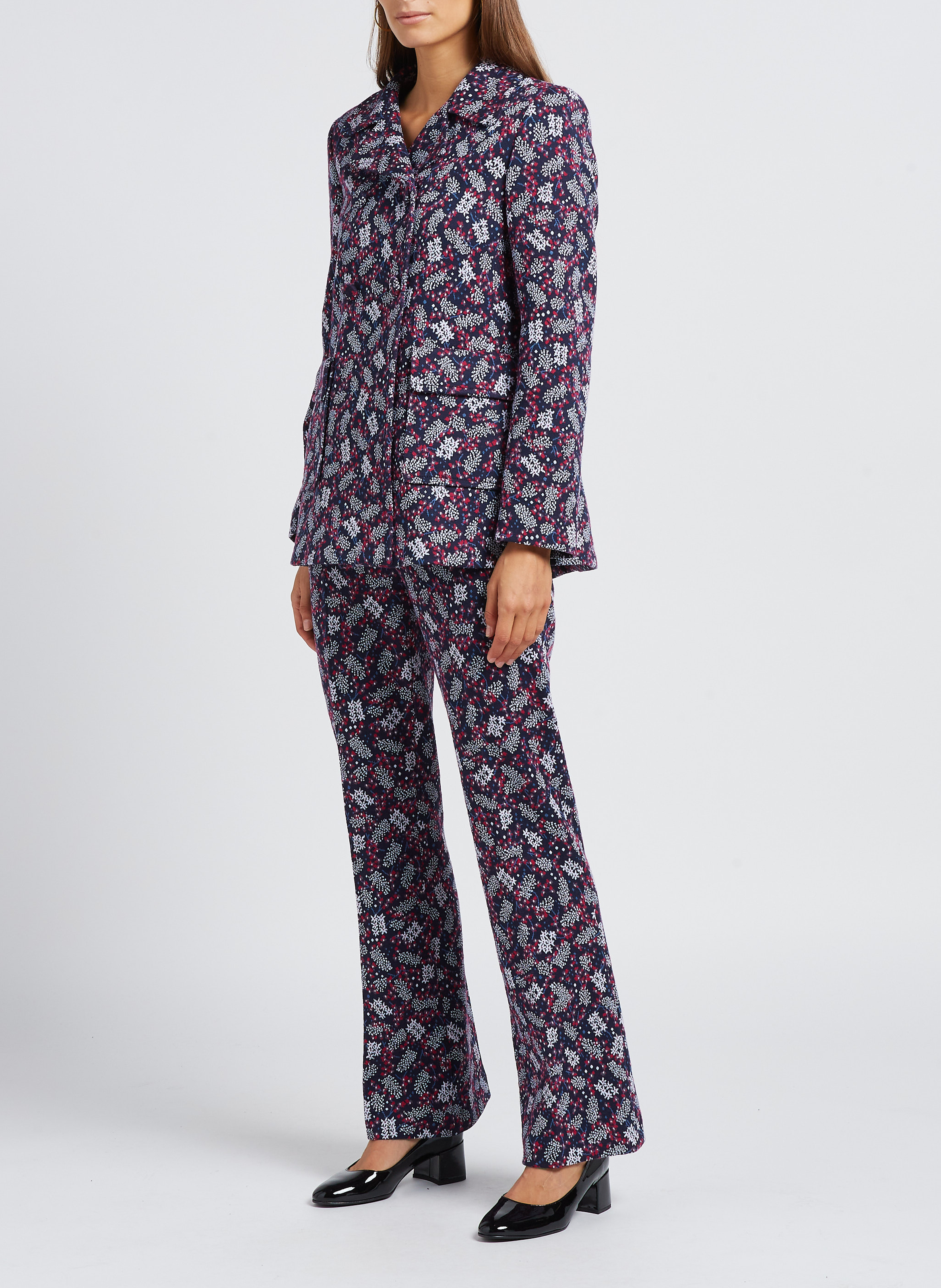 Taillenhose aus Baumwoll-Mix PAUL AND JOE Blau