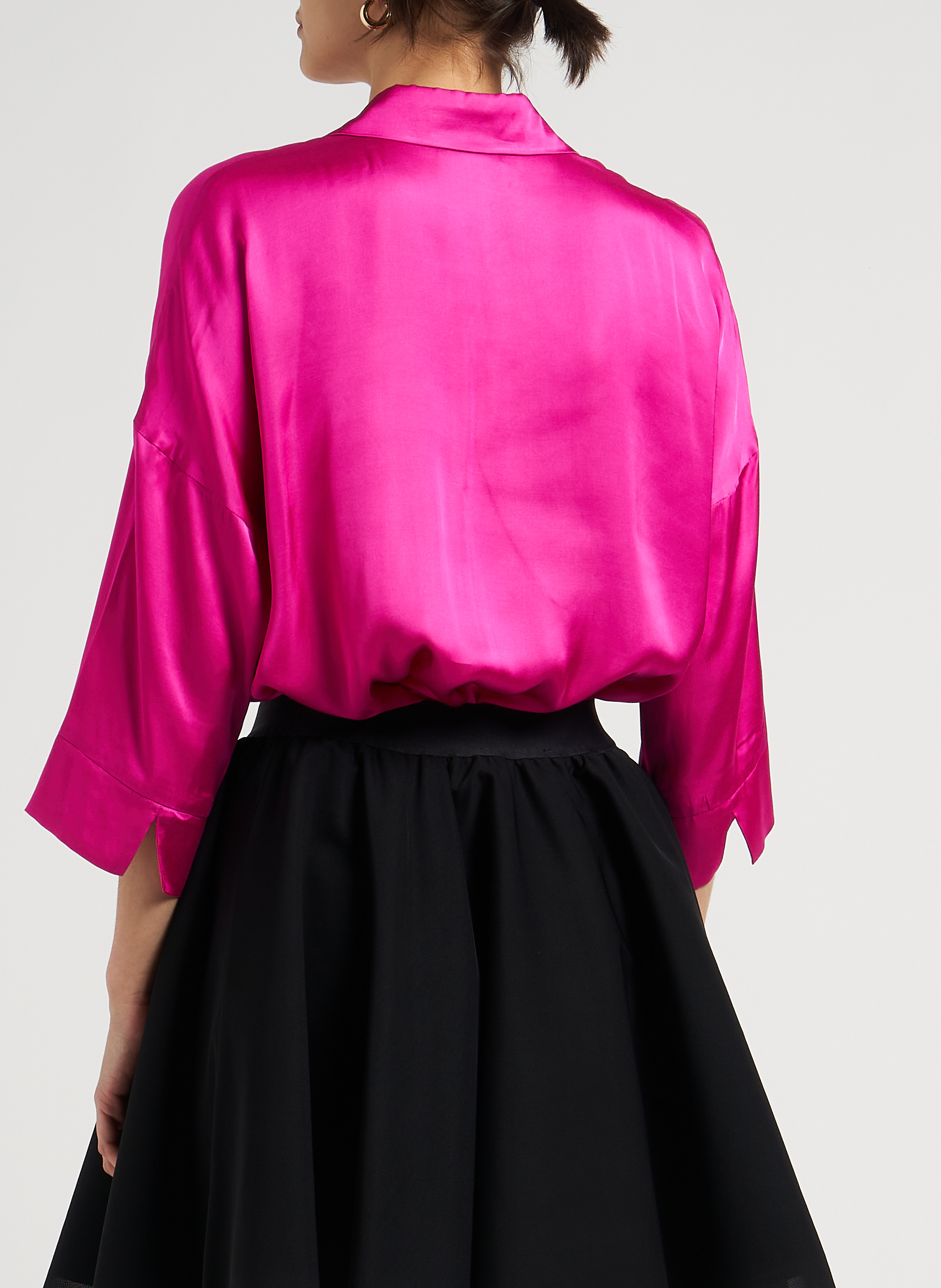 Chemise ample col classique en satin fluide  MAX&Co. Rose