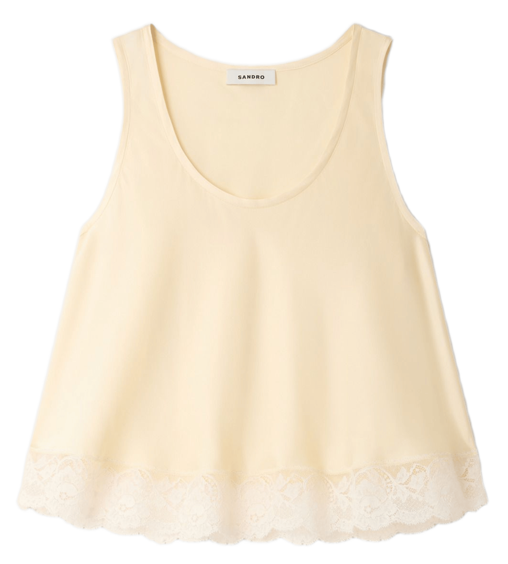 Loose-fit round-neck top SANDRO Yellow