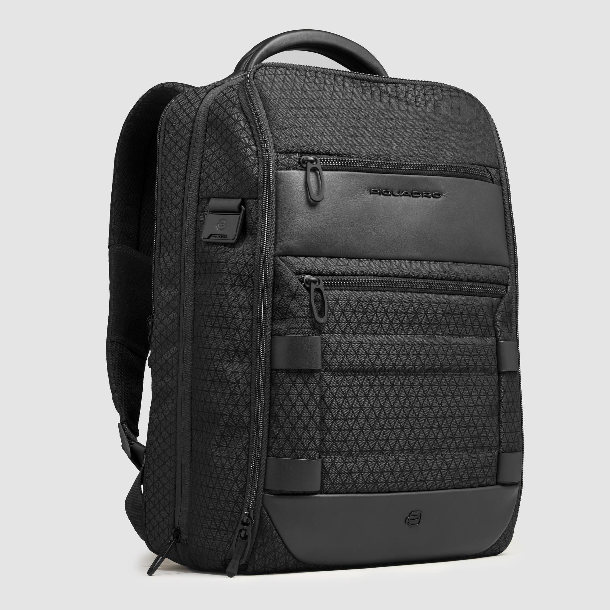 Modular 2-in-1 Travel Backpack PIQUADRO Black