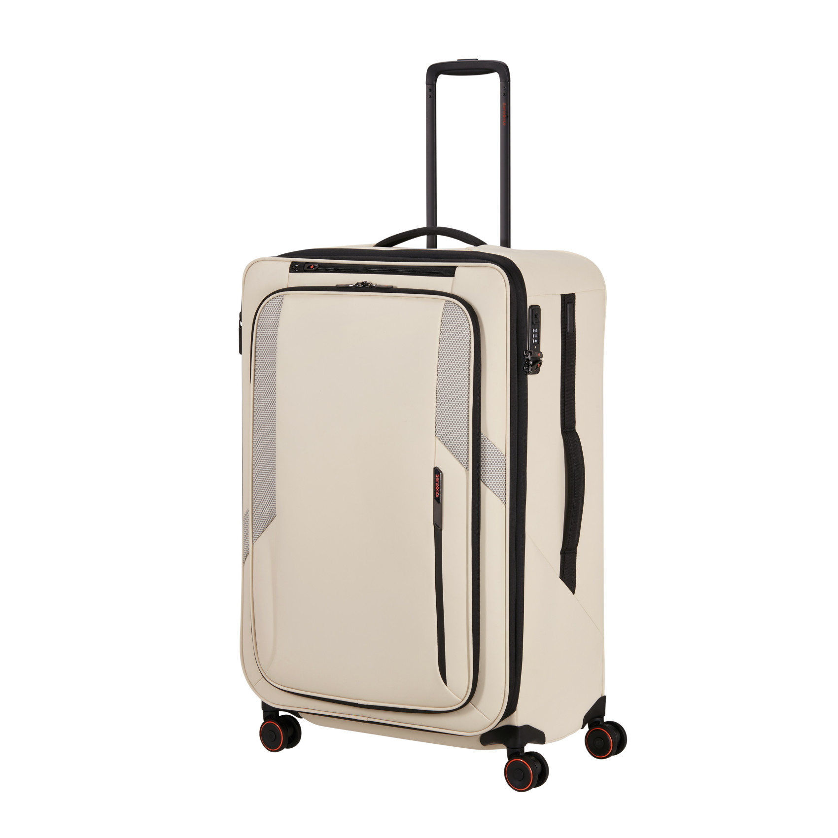 Glazed suitcase 4 wheels size L SAMSONITE Beige