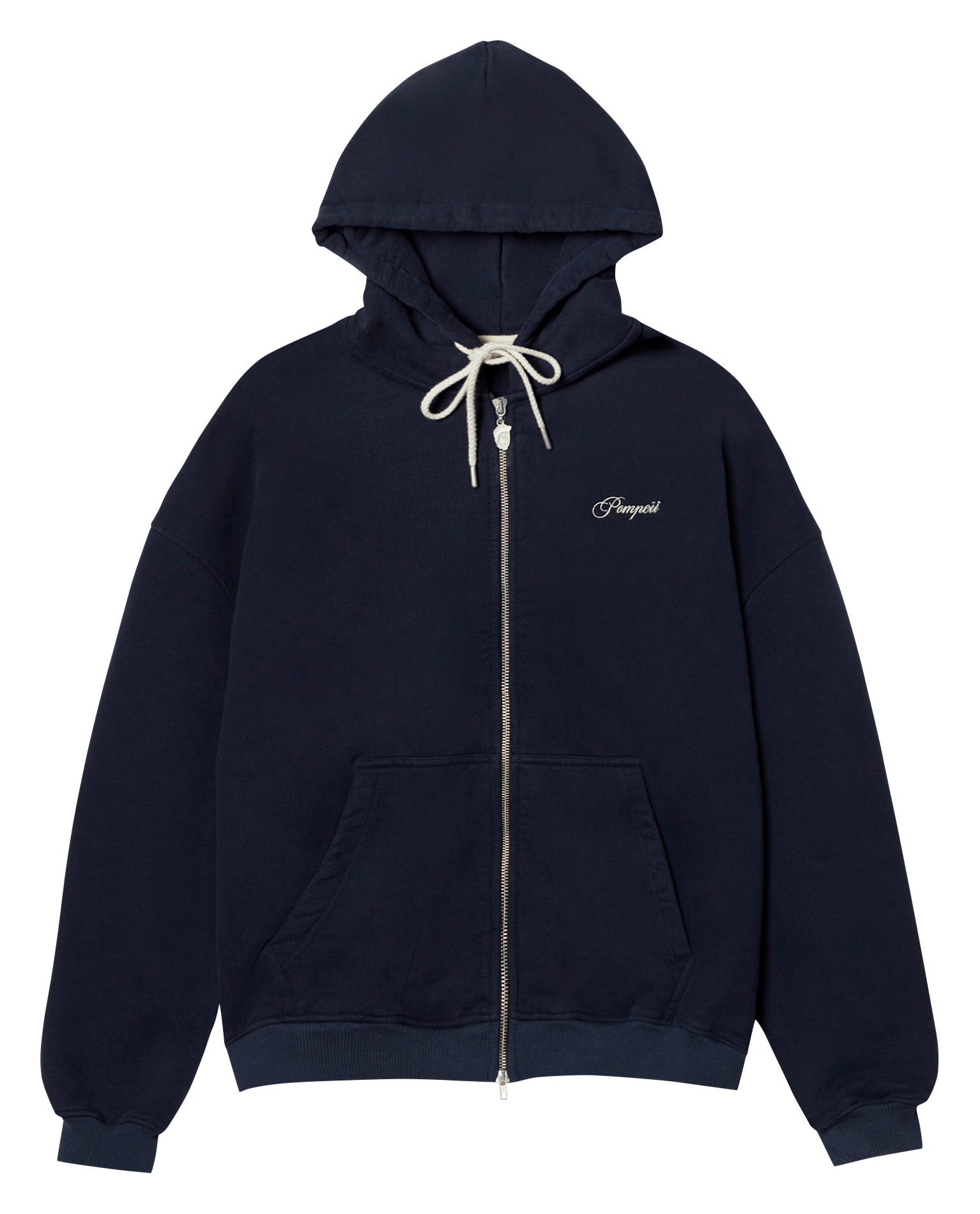 Cardigan con cappuccio traforato POMPEII Blu