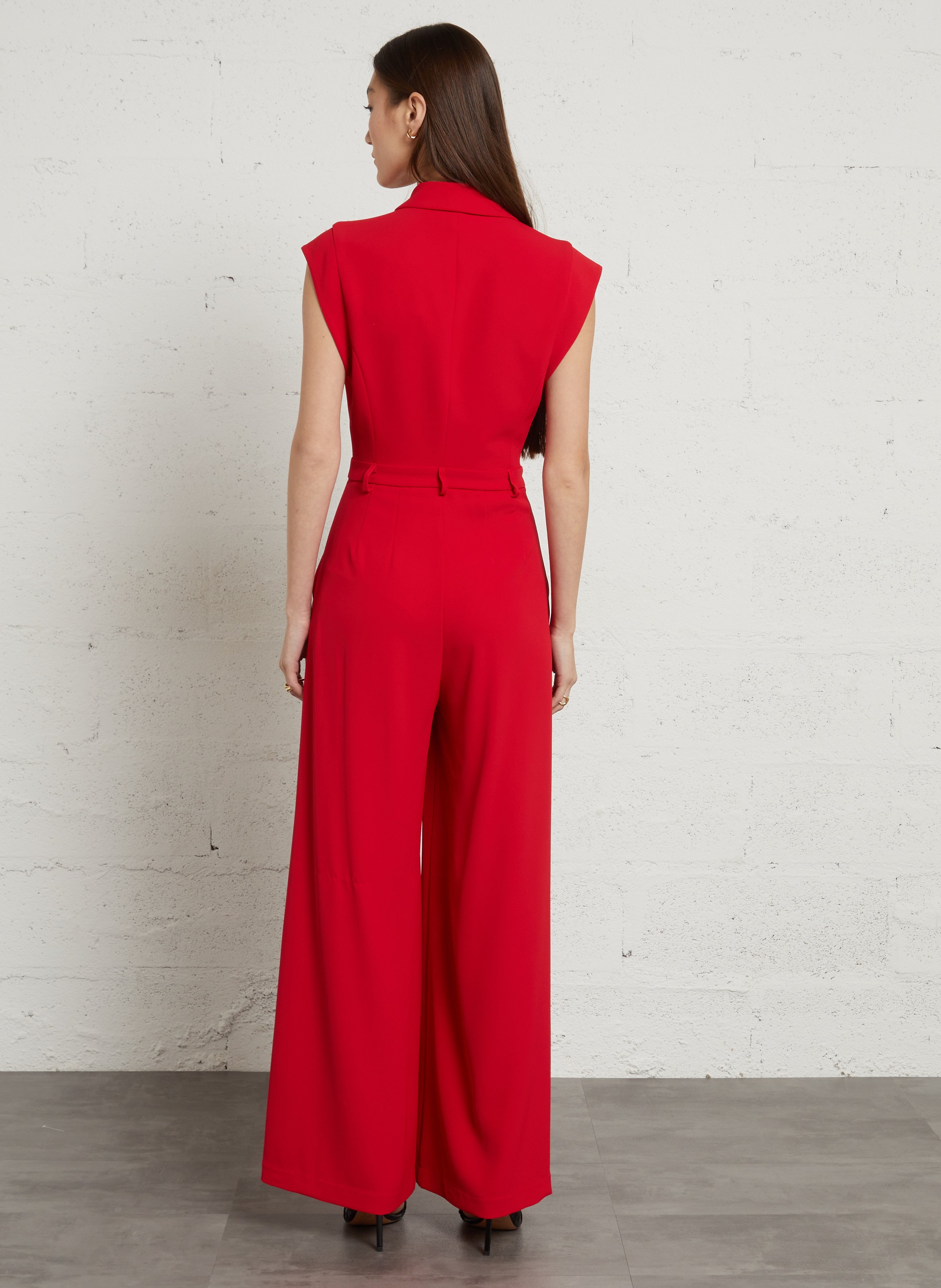 Jumpsuit mit Reverskragen IMPERIAL Rot