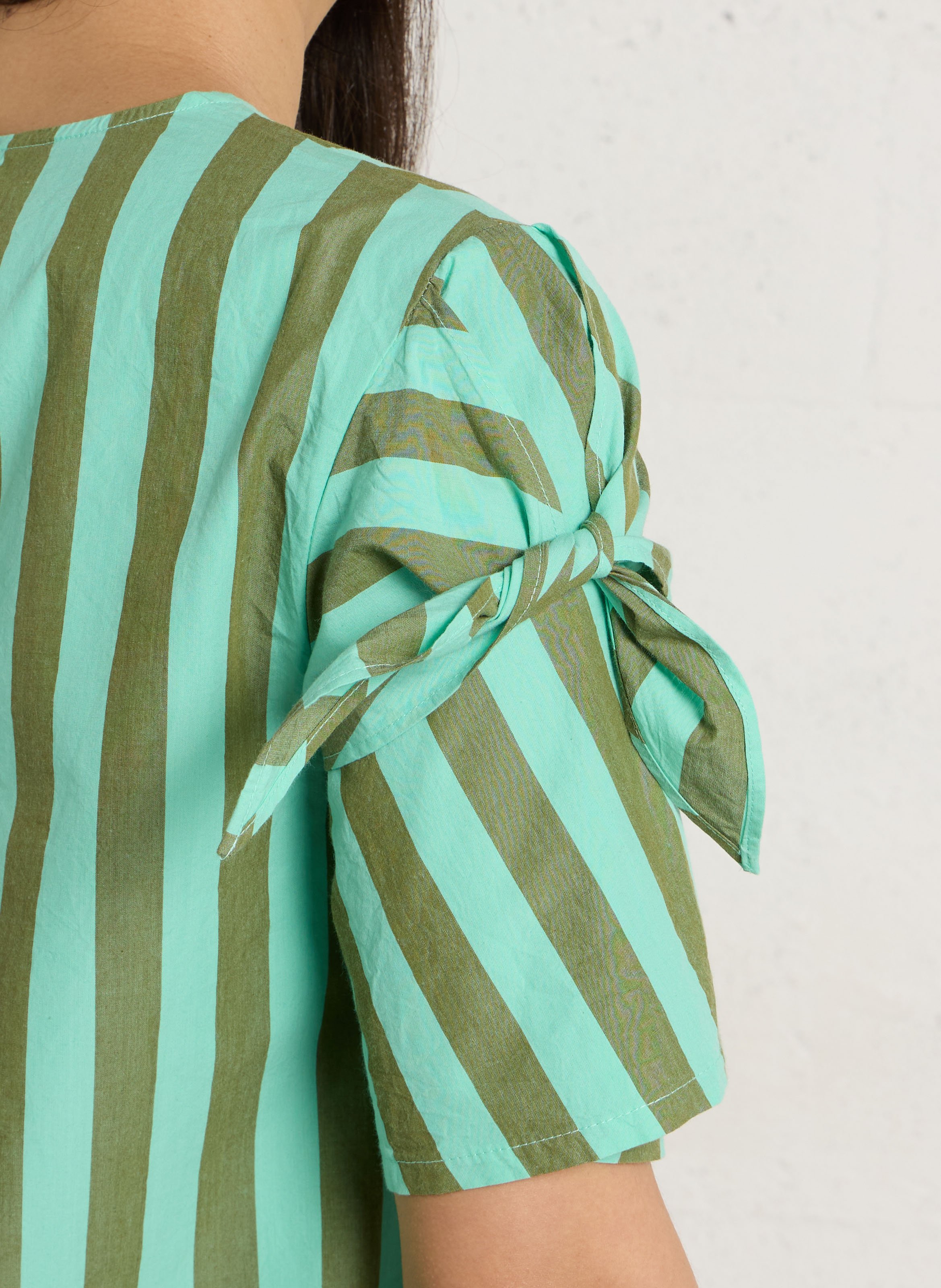 Weites Bio-Baumwolltop DAMSON MADDER Blau