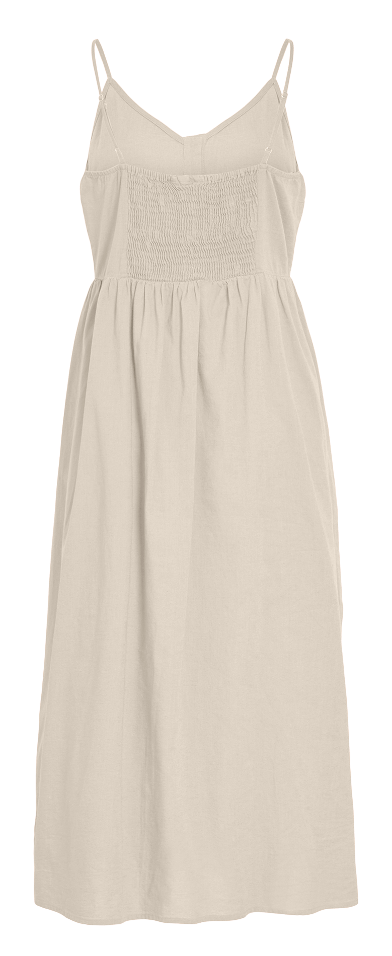 Robe midi ample à bretelles unie VILA Grey