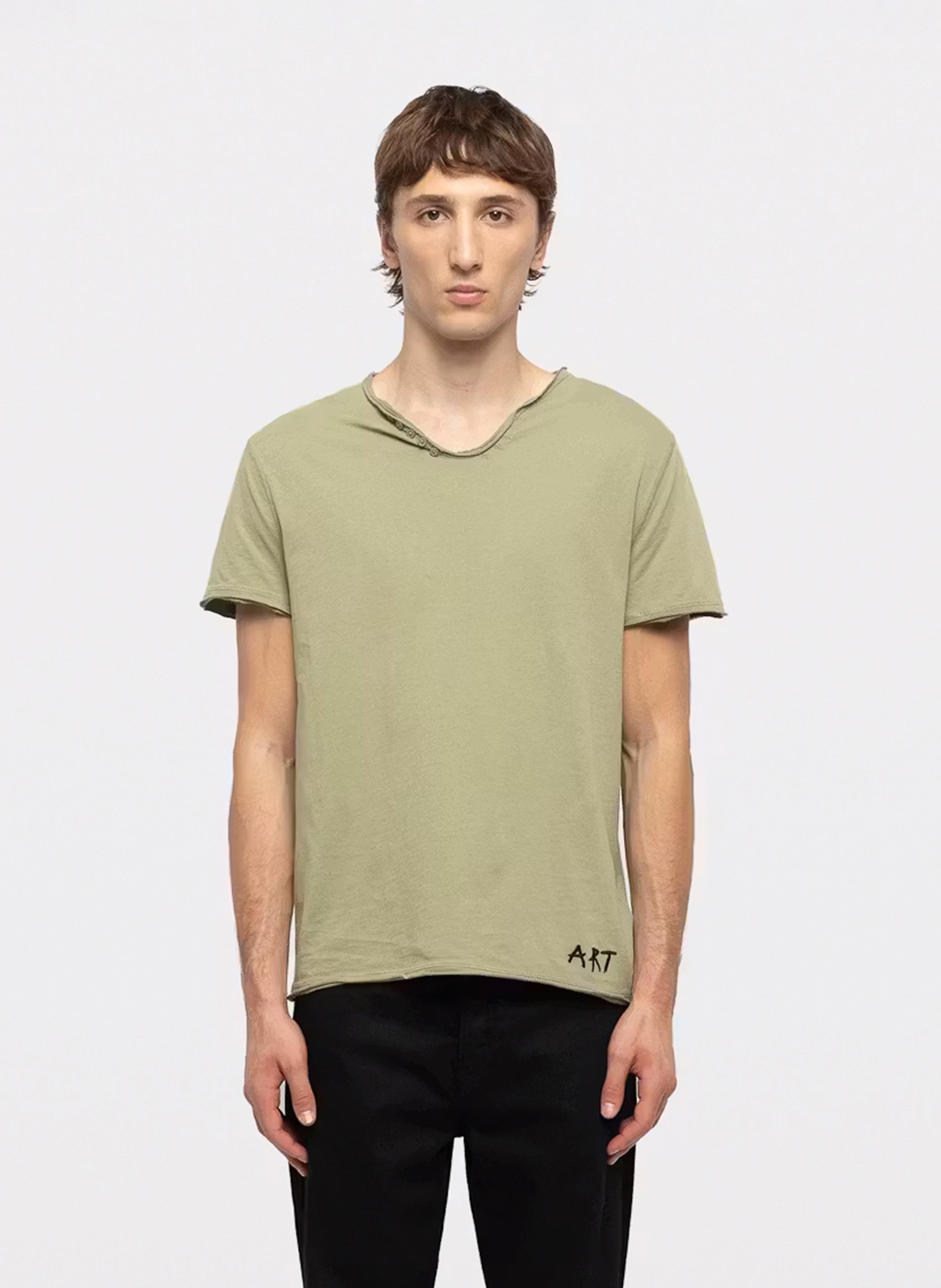 V-neck organic cotton T-shirt ZADIG&VOLTAIRE Green