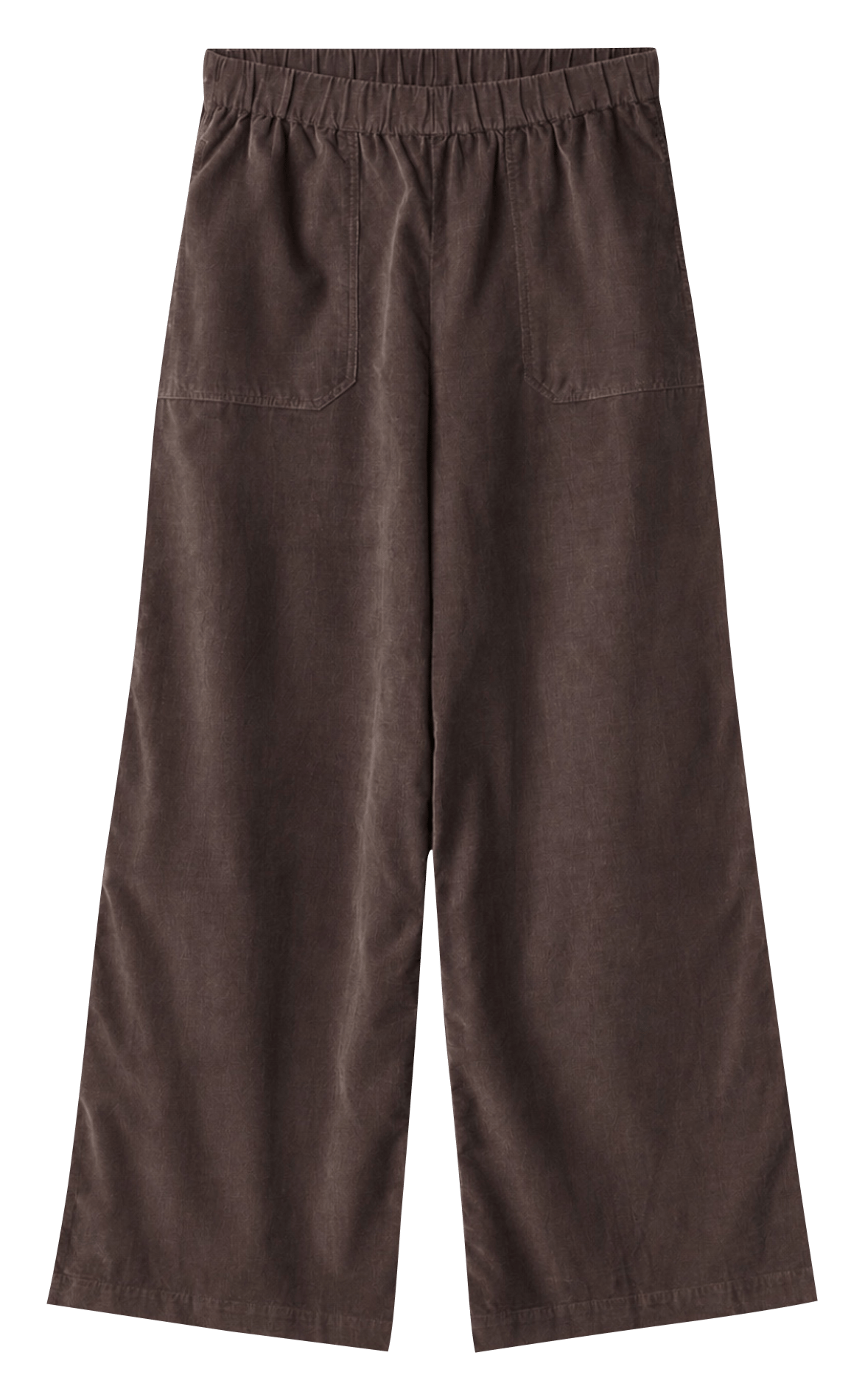 Pantalon large taille haute uni PROJECT-AJ117 Marron