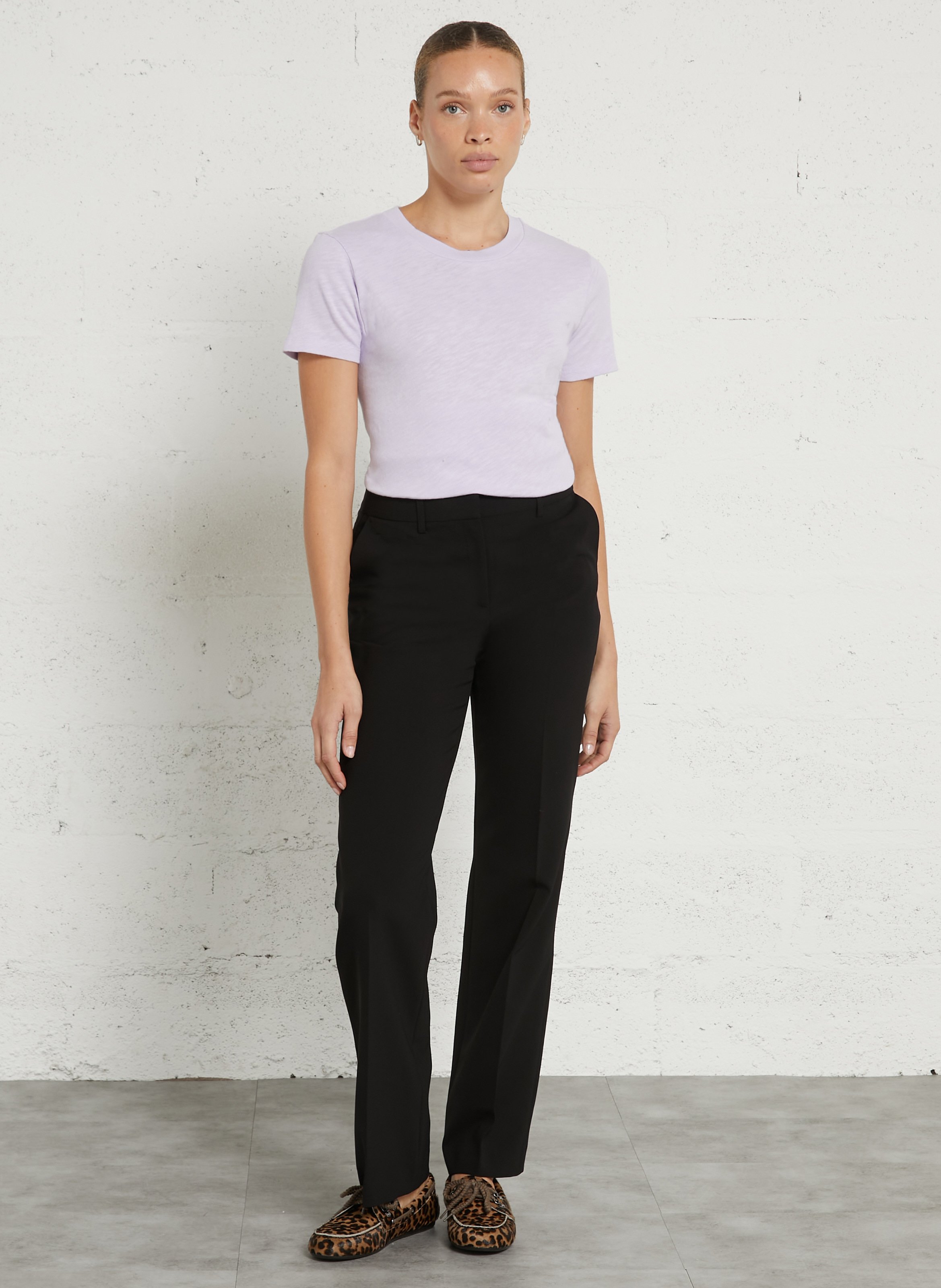 Plain pleated pants MAISON 123 Black