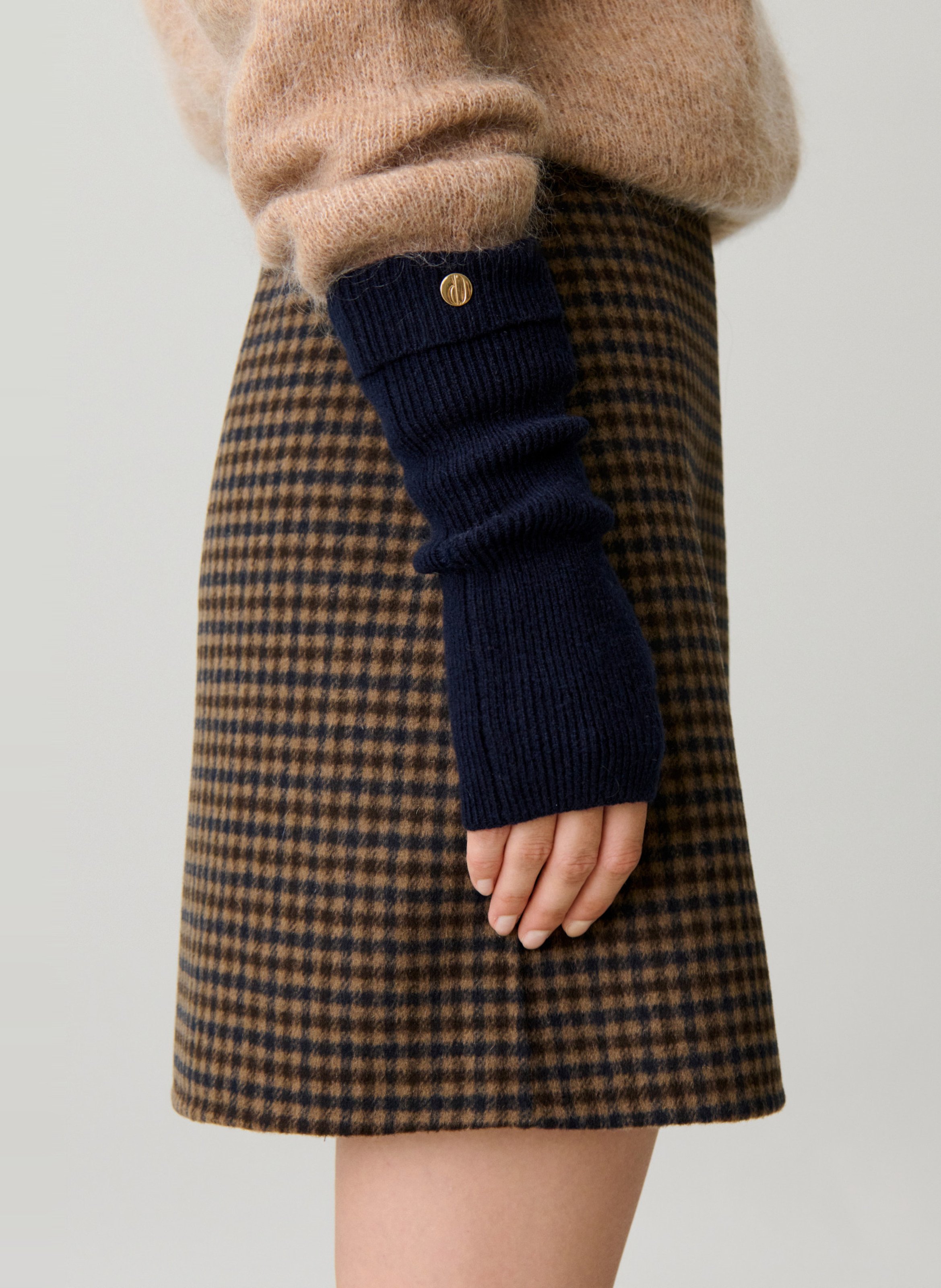 Want van gemengde wol CLAUDIE PIERLOT Blauw