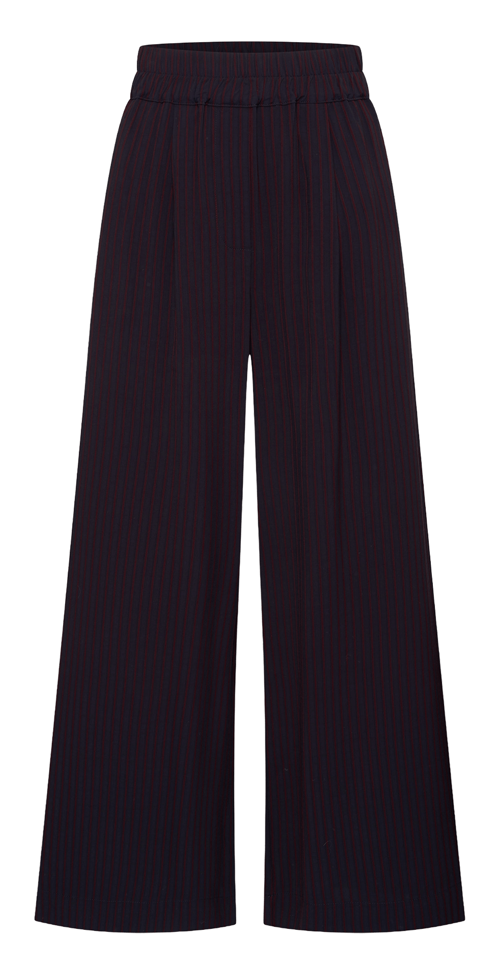 Pantalon large à rayures BY BAR Rouge