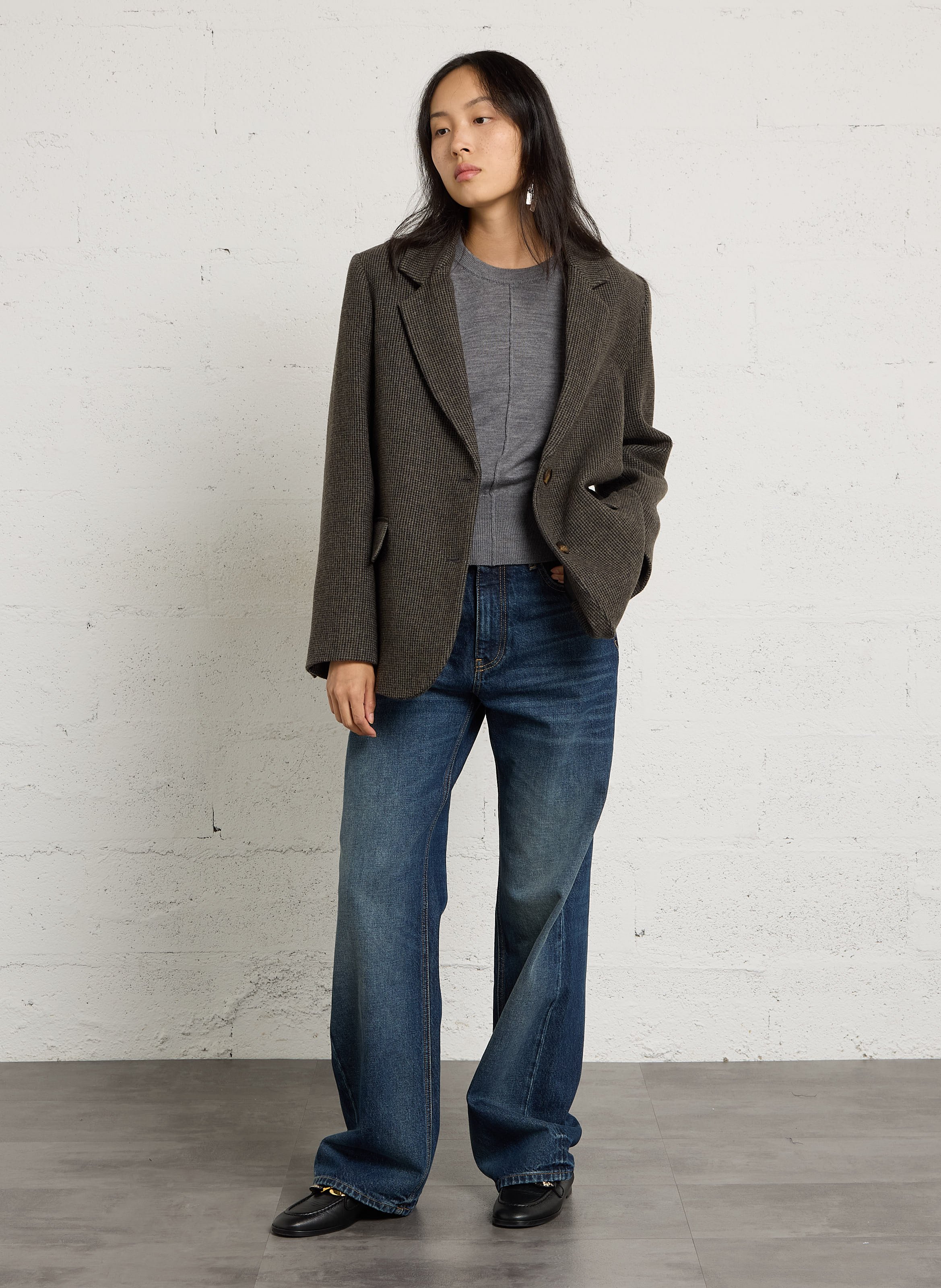 Straight Cut Jeans aus Baumwoll-Denim LAURENCE BRAS Blau