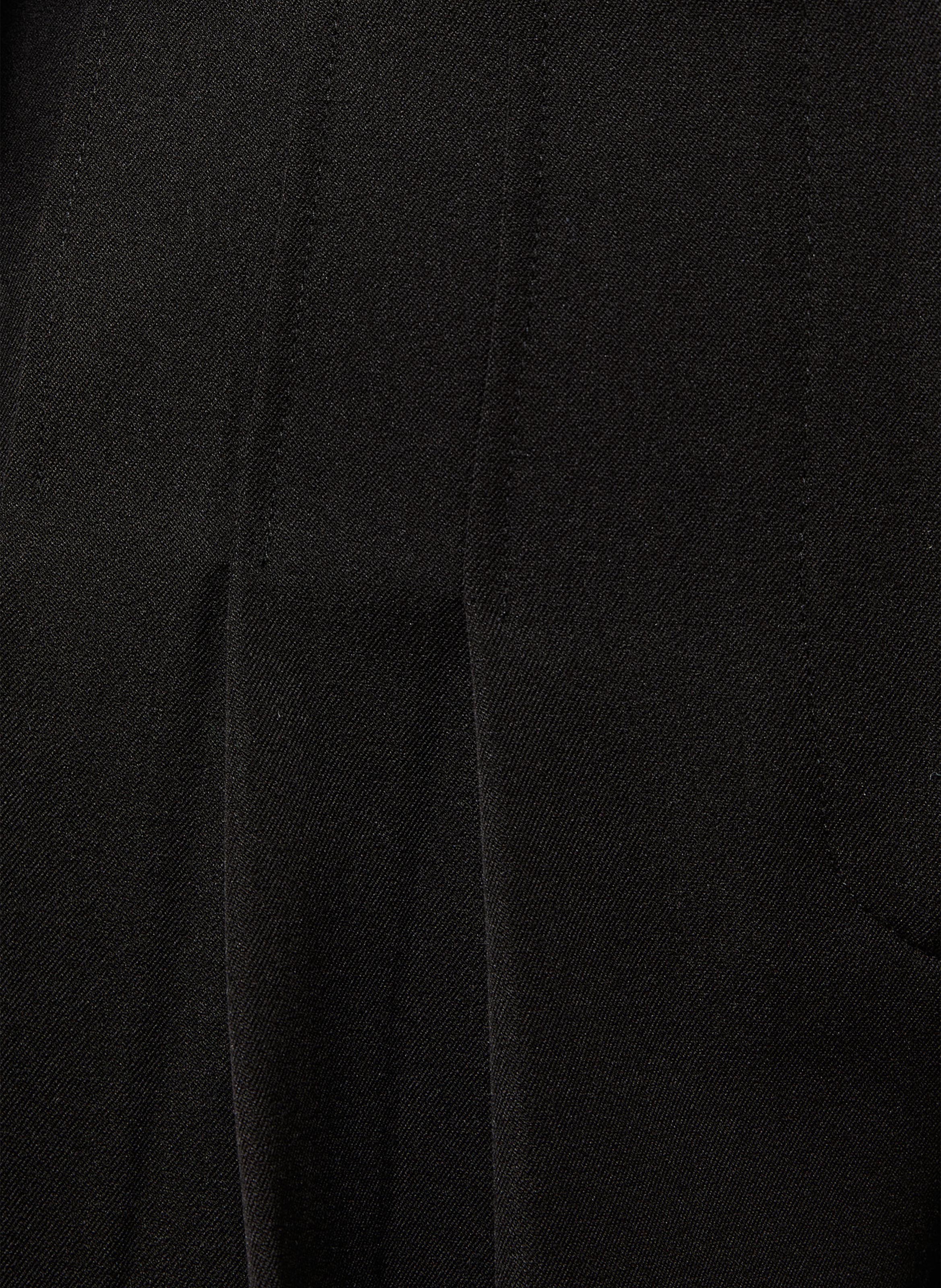 Wide cropped pleated pants LA FEE MARABOUTEE Black