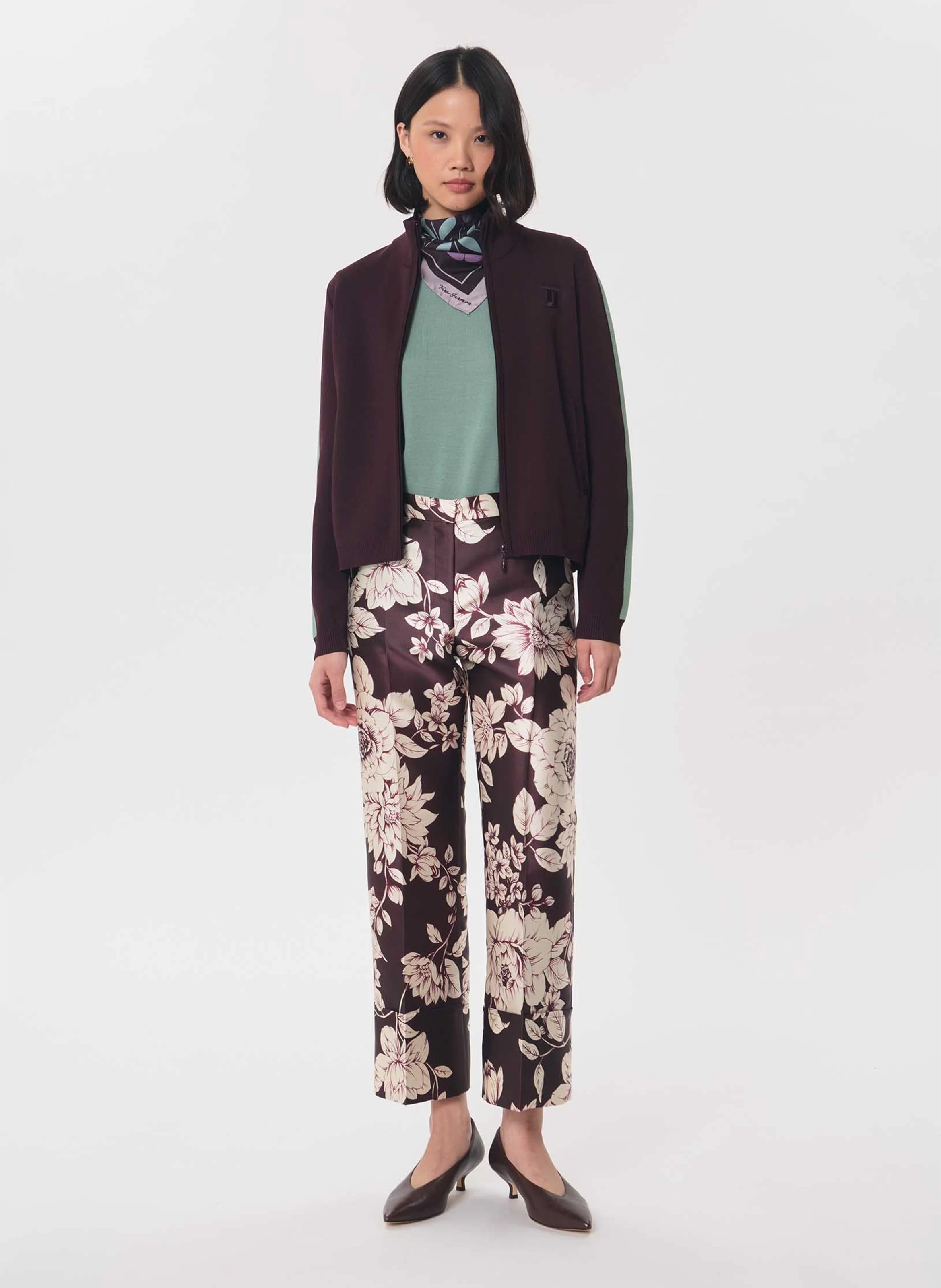 Pull droit col rond TARA JARMON Vert