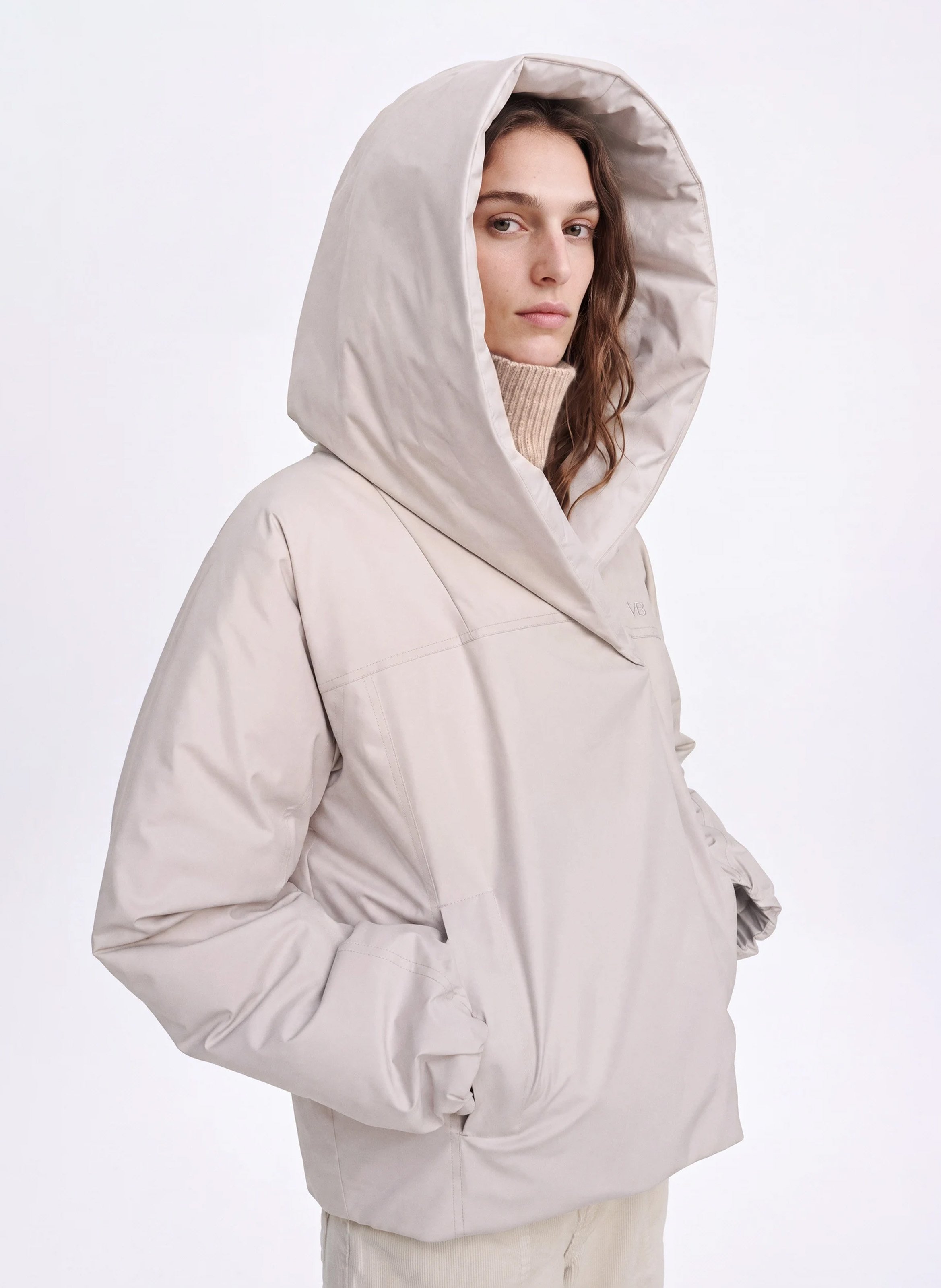 Gerade geschnittene Steppjacke mit Kapuze | Grau VANESSA BRUNO Damen