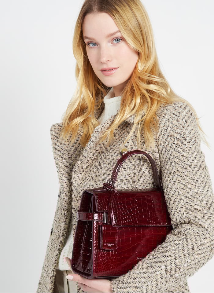 Bolso Fucsia Bolso Shopper MODELISA Piel Efecto Cocodrilo