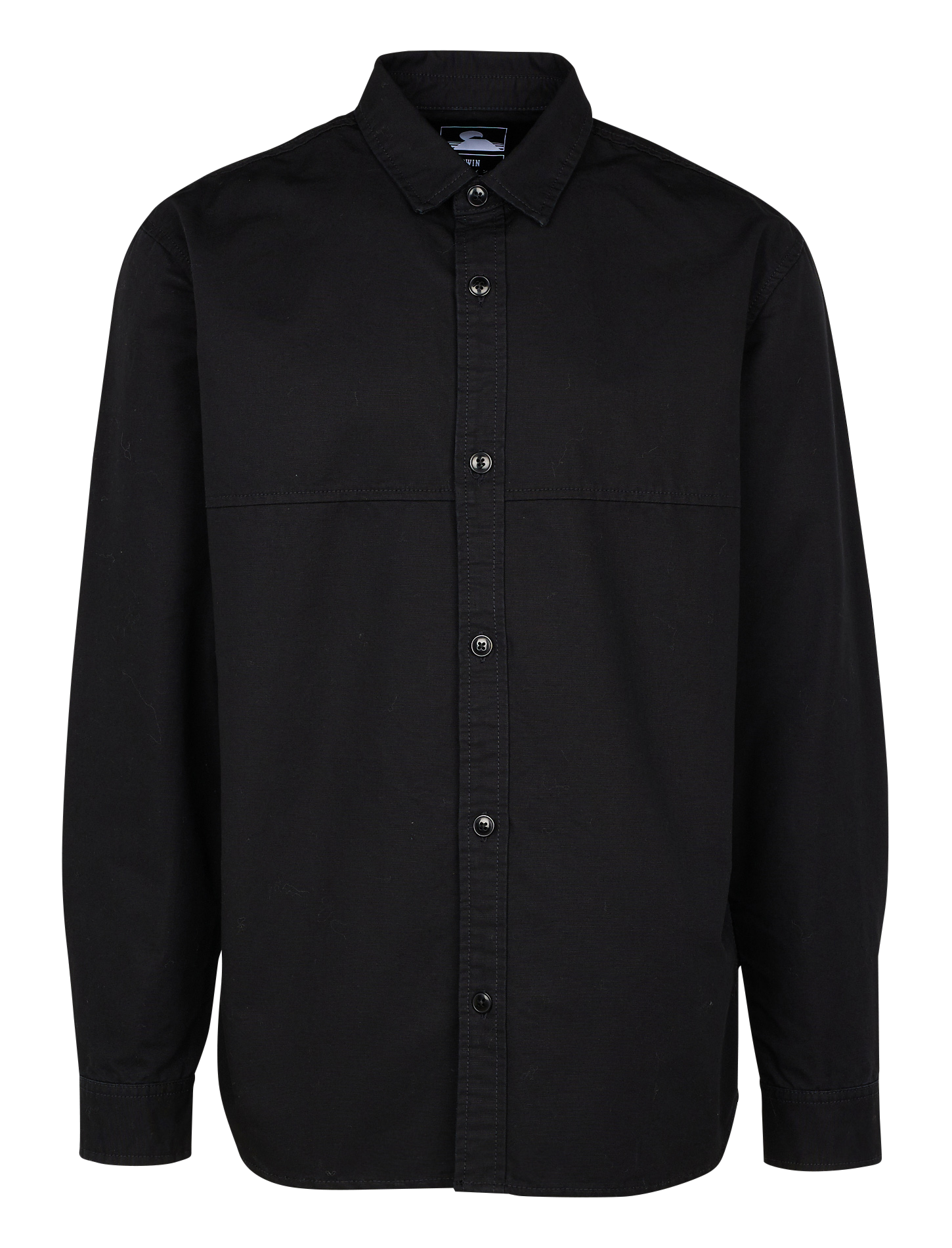 Thick Cotton Shirt Black / Gyo Edwin Men Place des Tendances