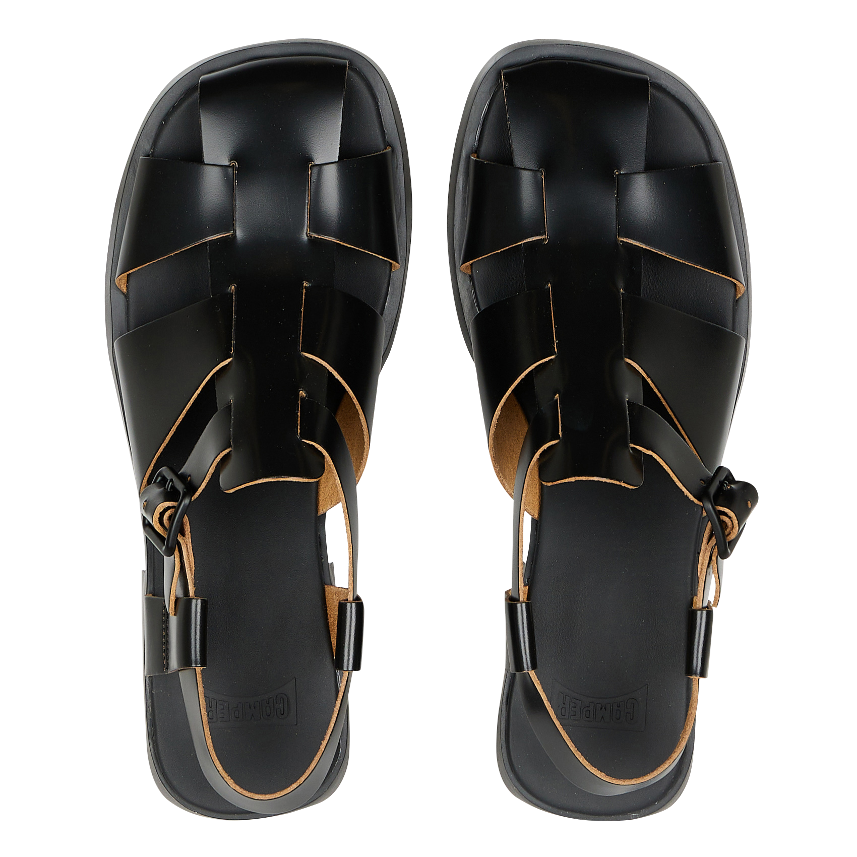 Sandales en cuir CAMPER Noir