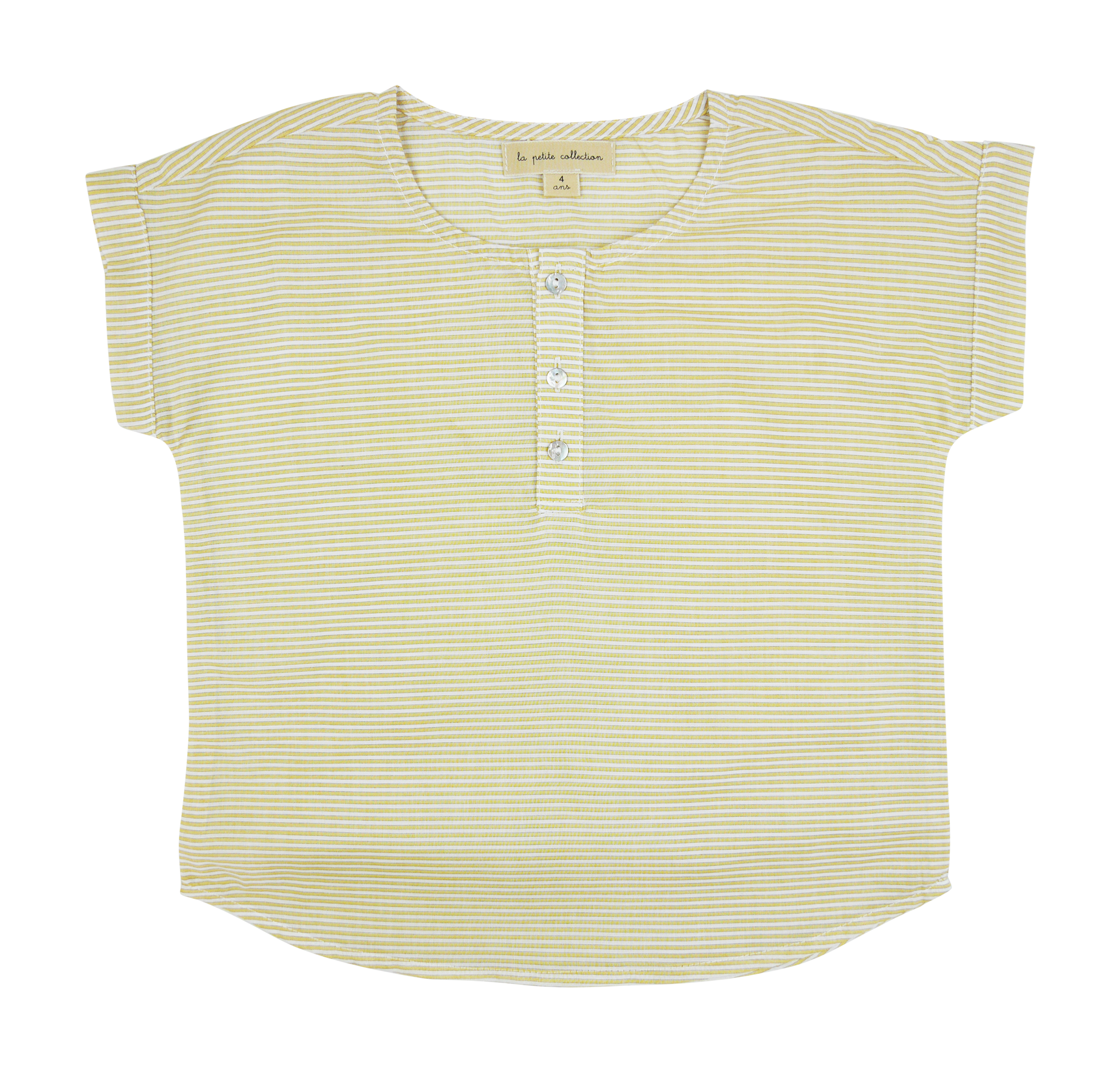 Tee-shirt col rond en coton rayé LA PETITE COLLECTION