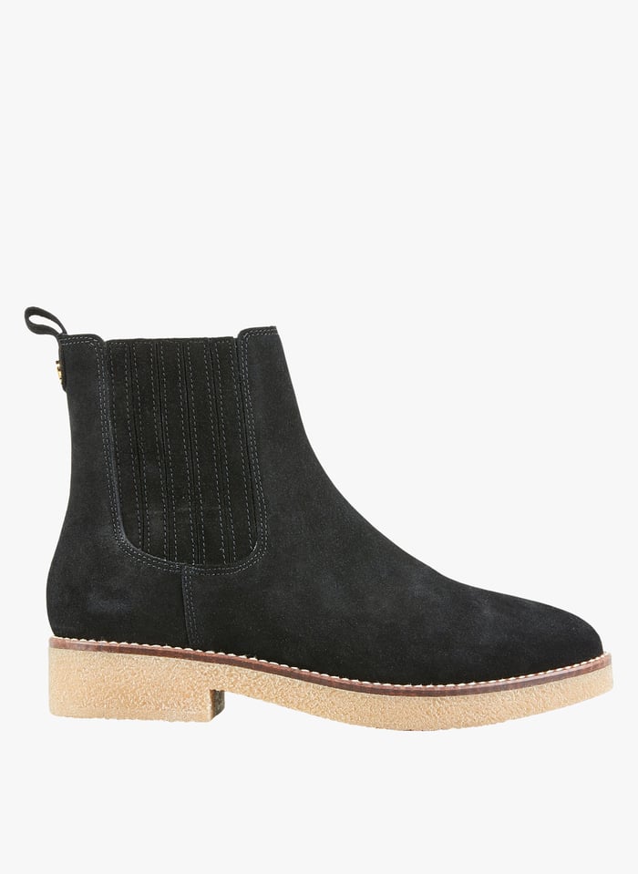 Black Leather ankle boots