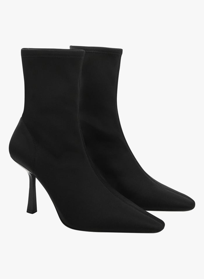 Heel sock top boots mango