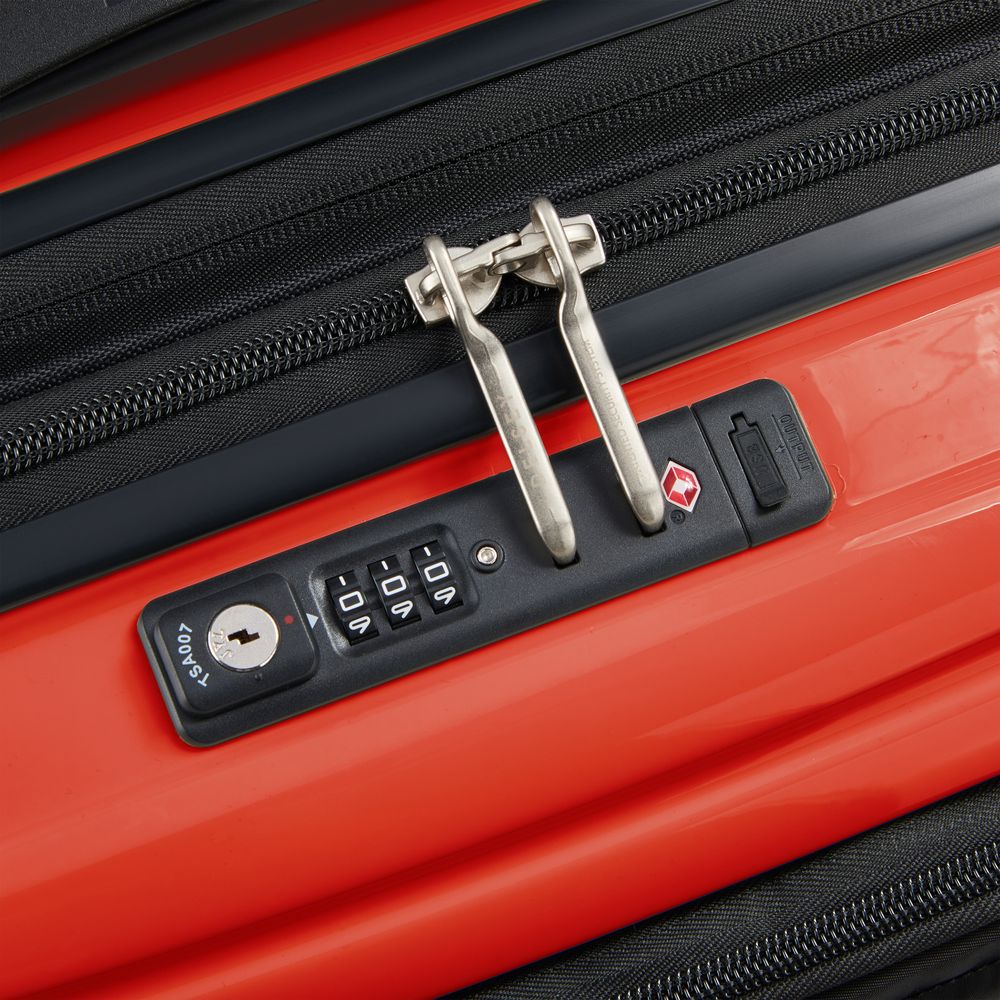 Rigid cabin suitcase DELSEY PARIS Red