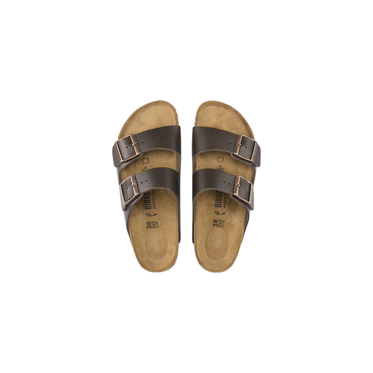 Faux leather sandals BIRKENSTOCK Brown