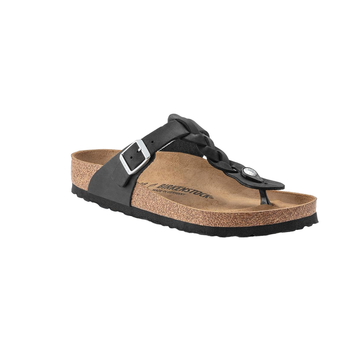 Faux leather sandals BIRKENSTOCK Black