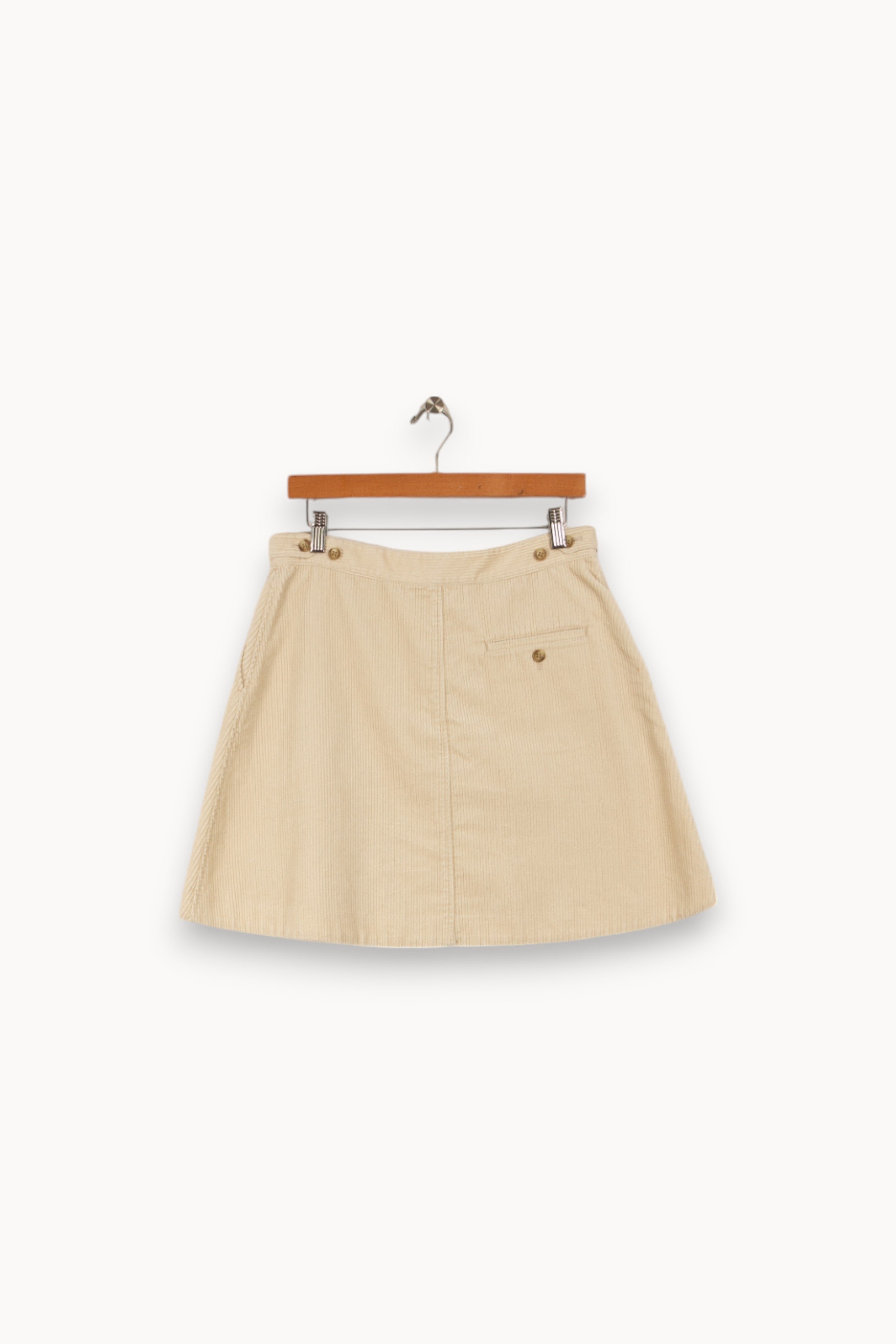 Ribbed white skirt COMPTOIR DES COTONNIERS - Seconde main White