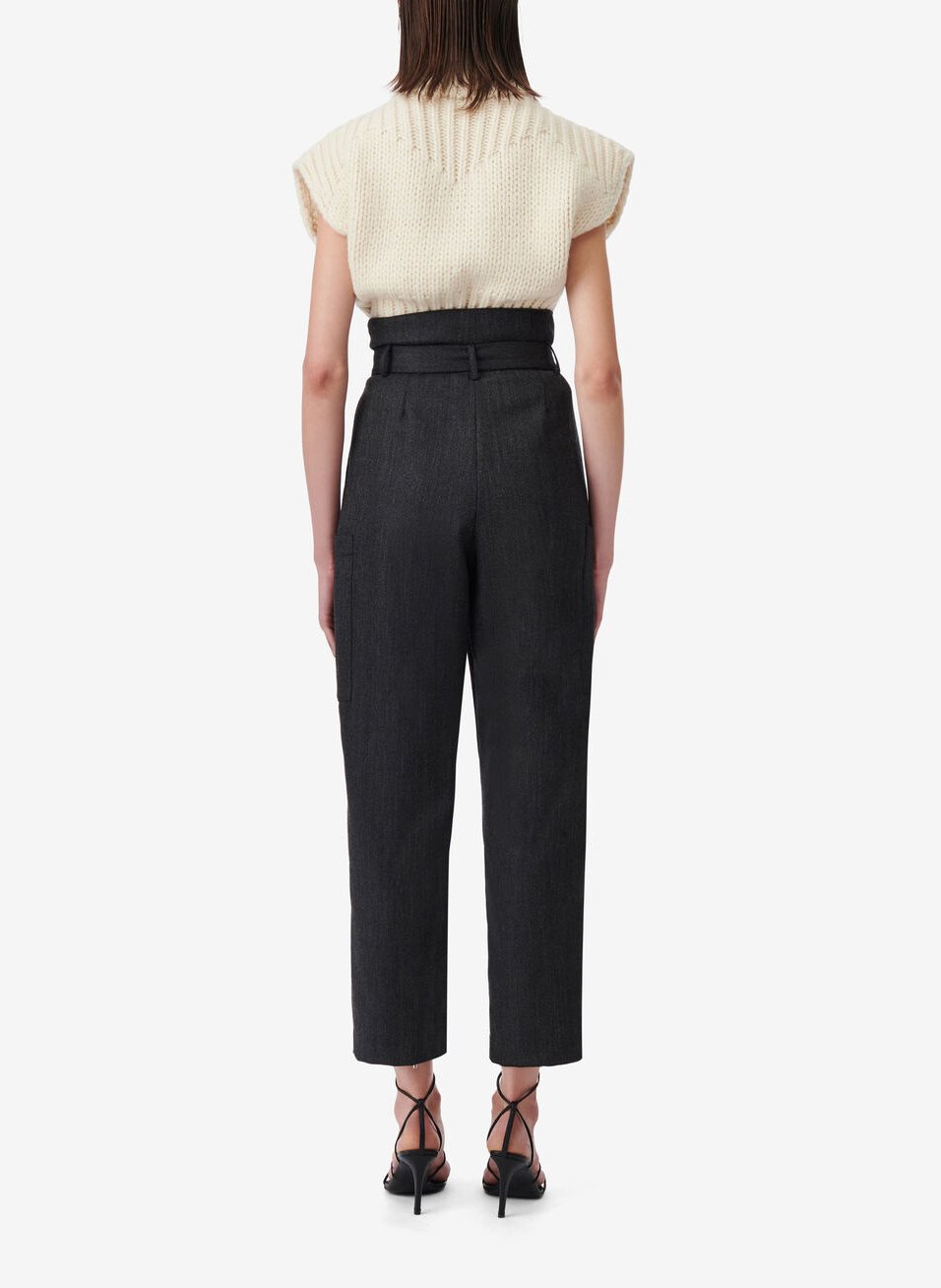 Straight wool trousers IRO Grey
