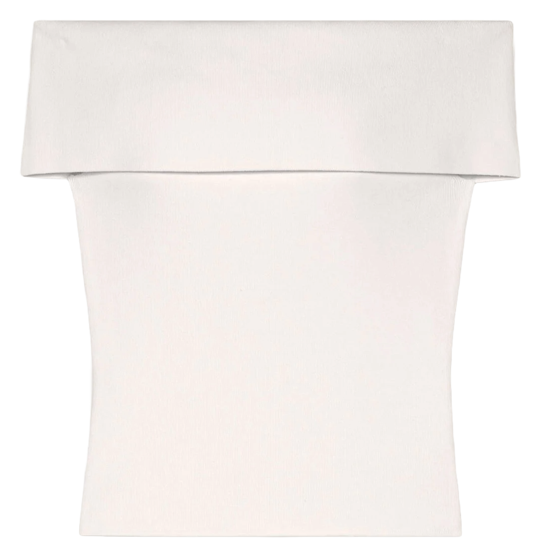 Top col bardot MAJE Blanc