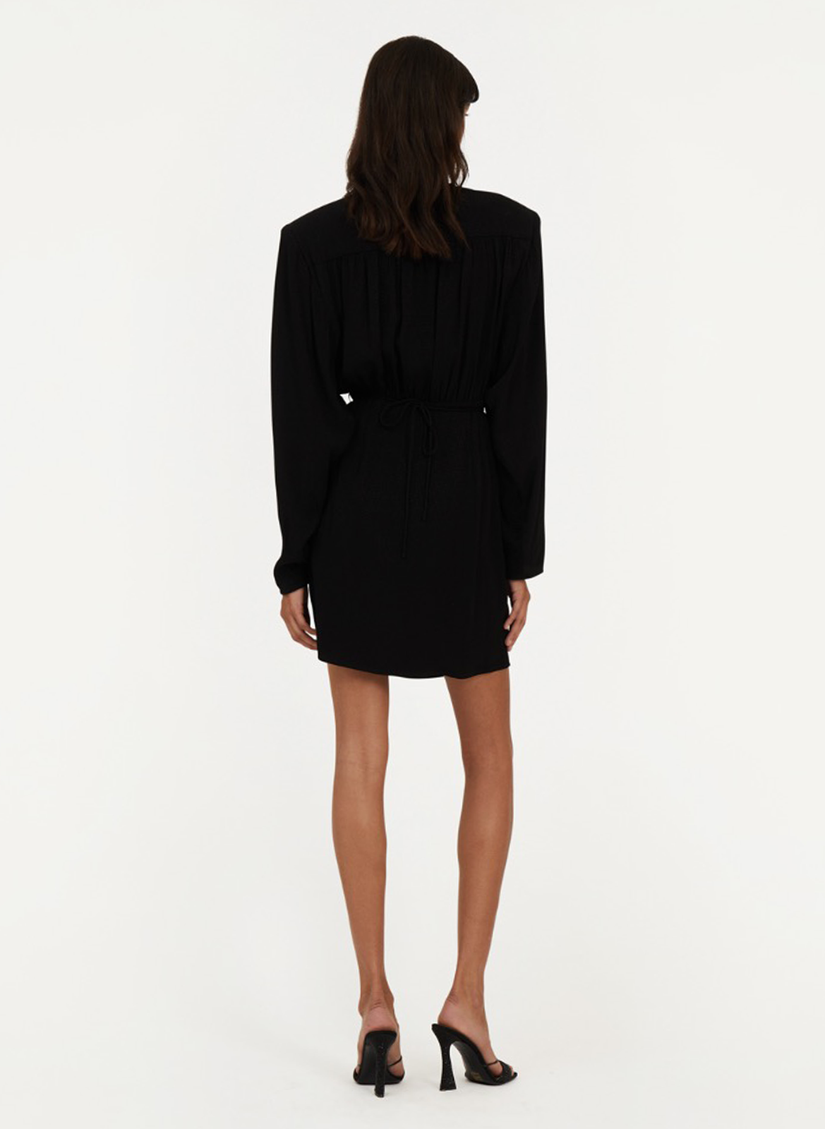 Cotton dress ROTATE Black