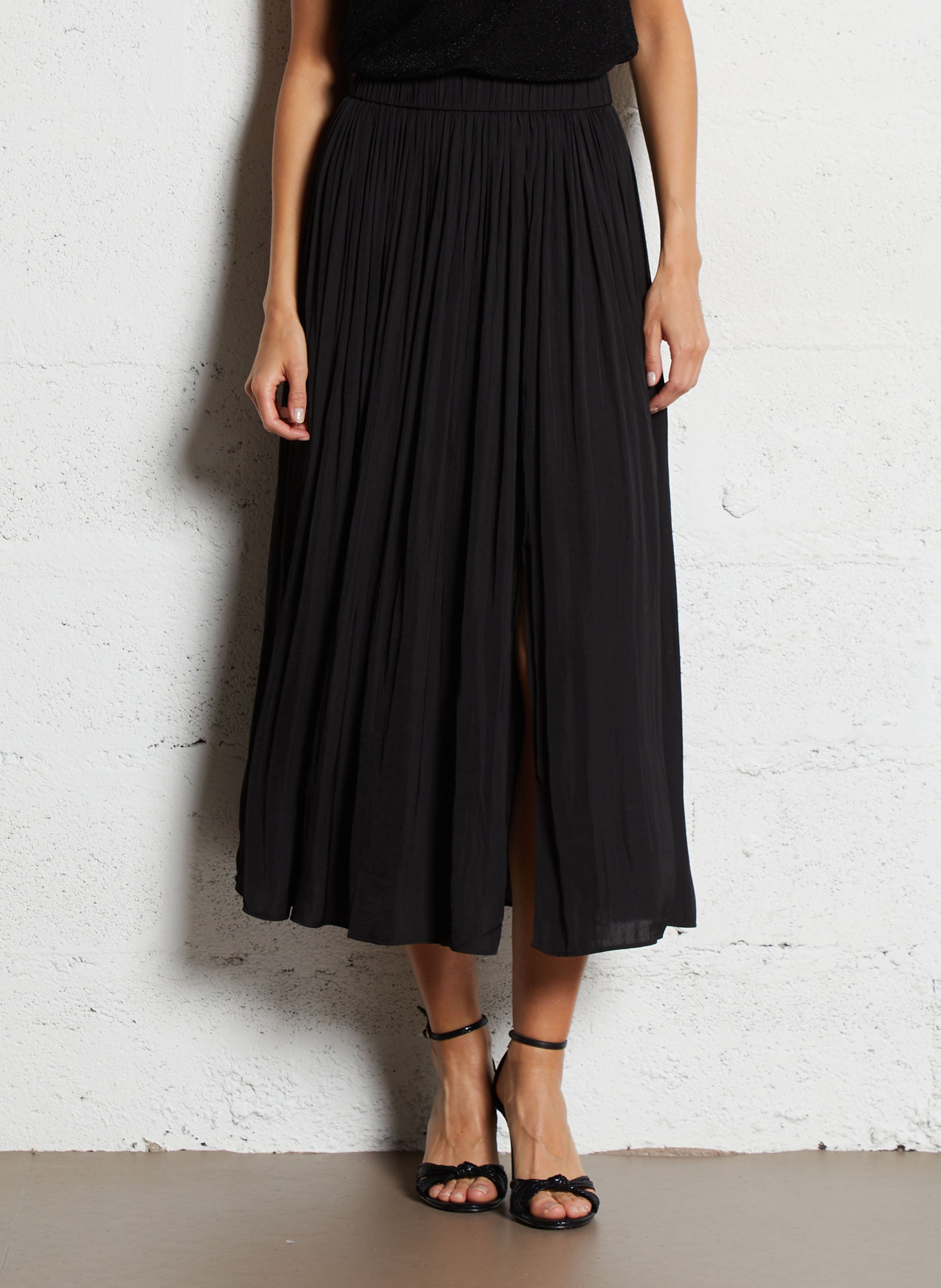 Short floral print henley dress MAISON 123 Black