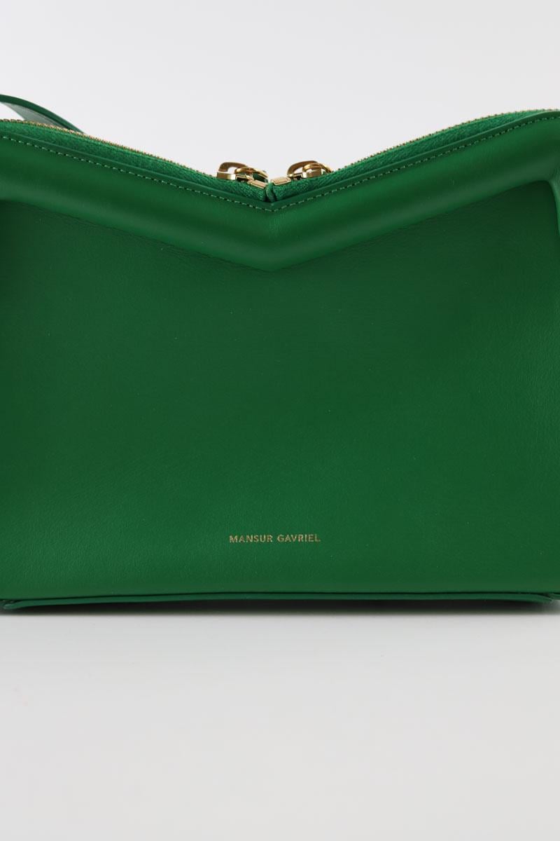 A-line leather skirt MANSUR GAVRIEL- Seconde Main Green