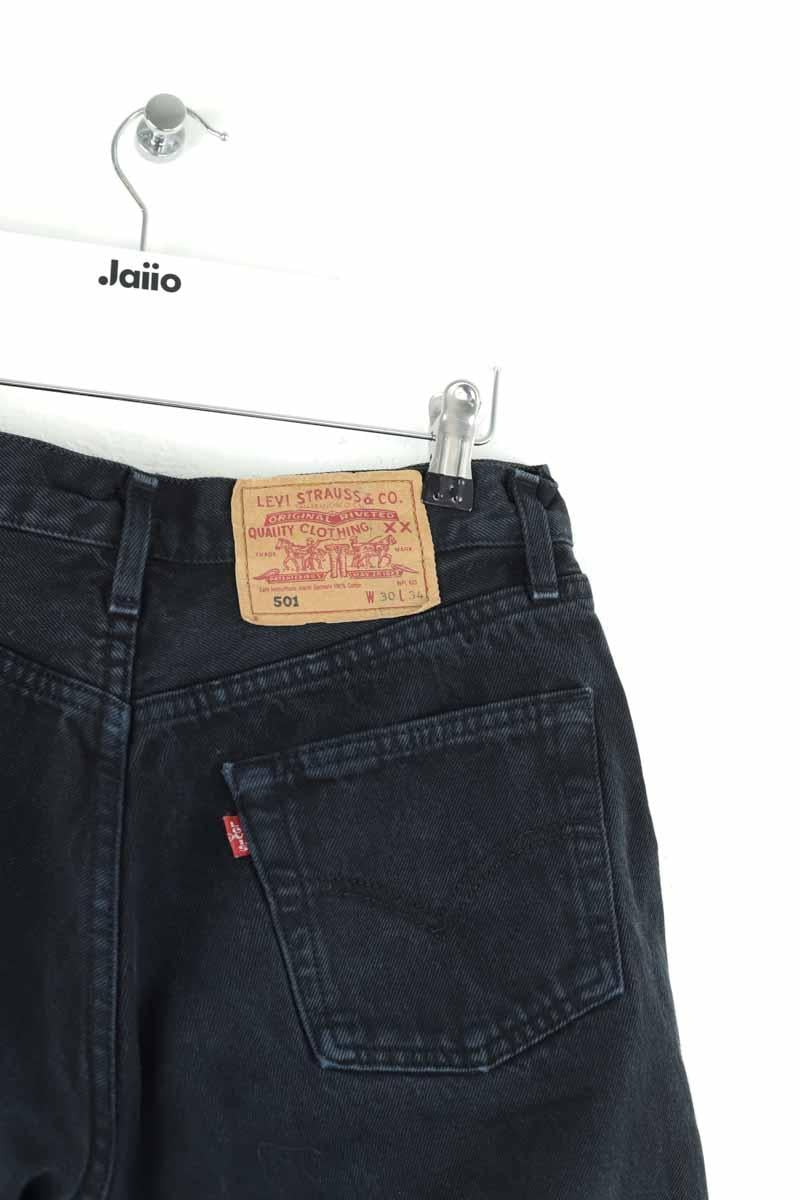 501? straight cotton jeans LEVI'S - Seconde main Black