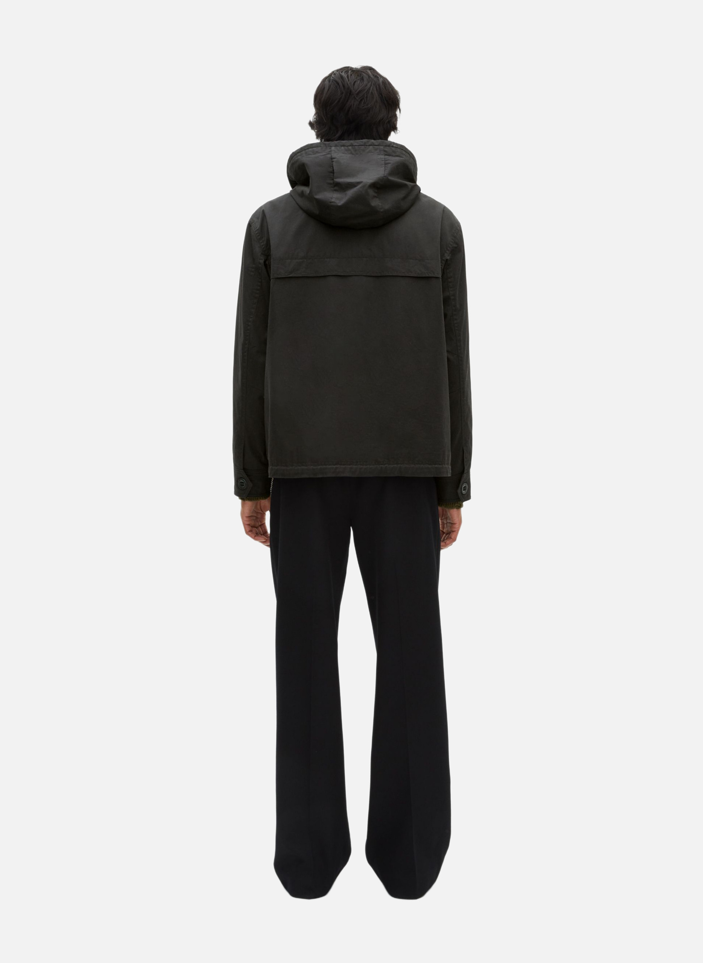 Cropped hooded parka THE KOOPLES Black