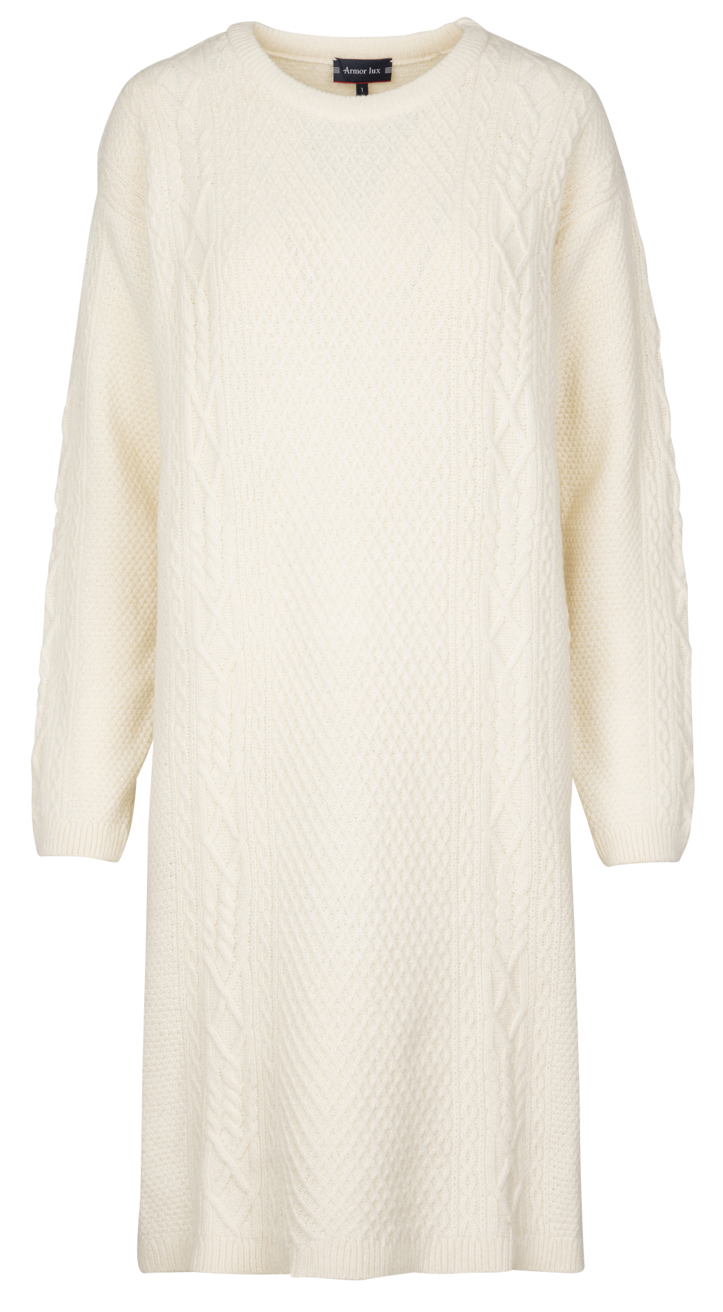 Robe pull en laine mélangée ARMOR LUX Beige