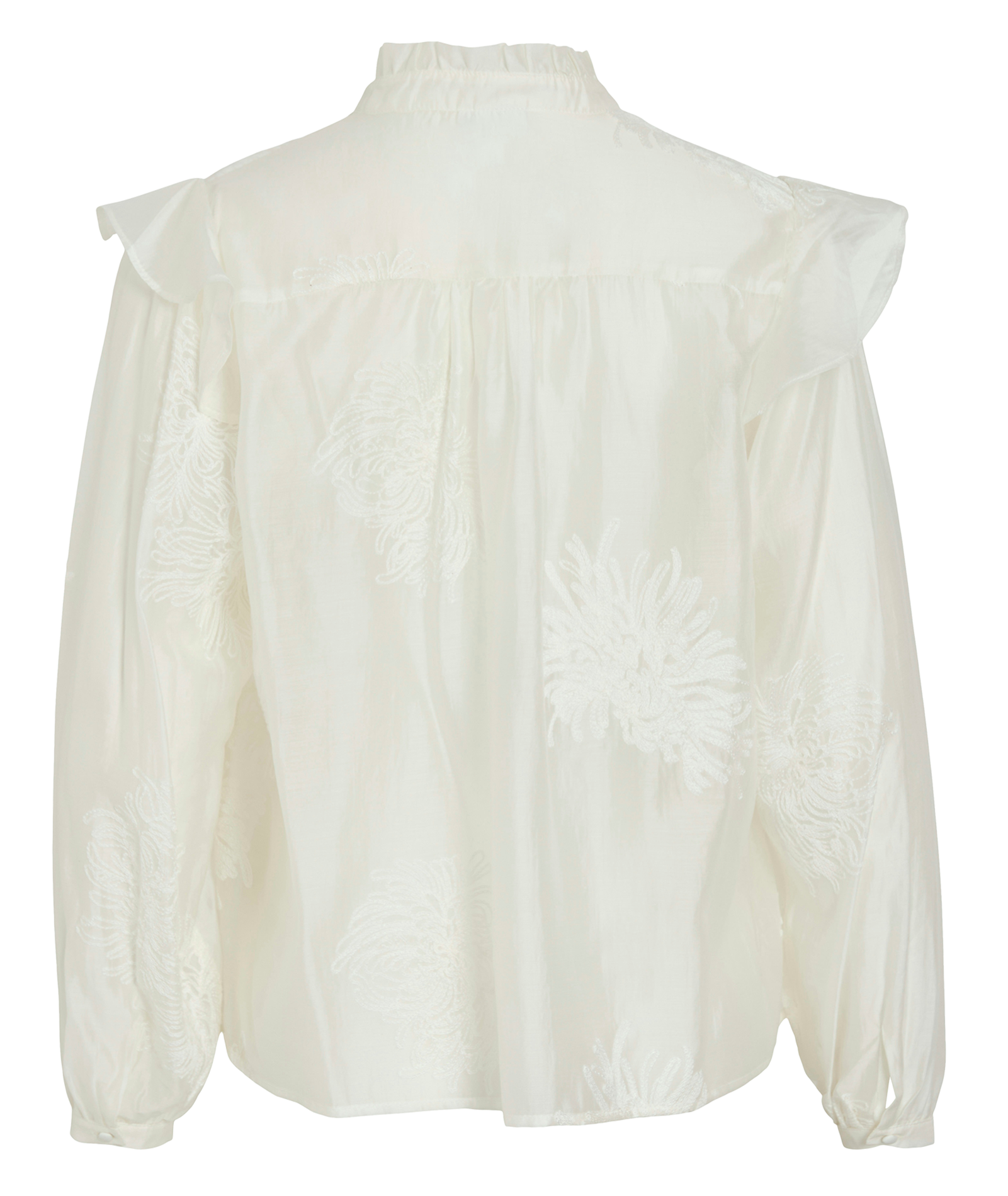 High-neck blouse ROUGE EDIT Beige