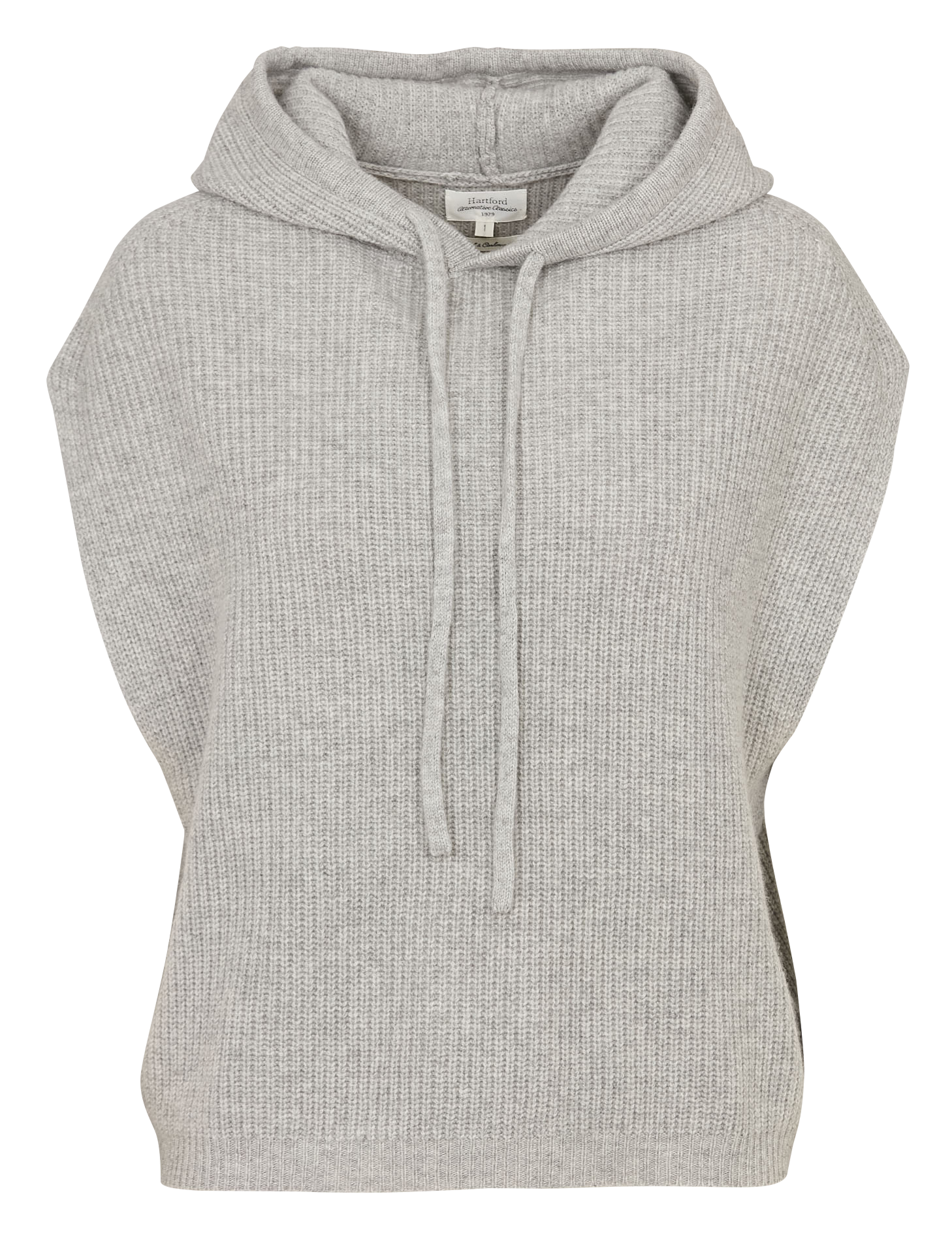 Pull à capuche oversize en laine mélangée HARTFORD Gris