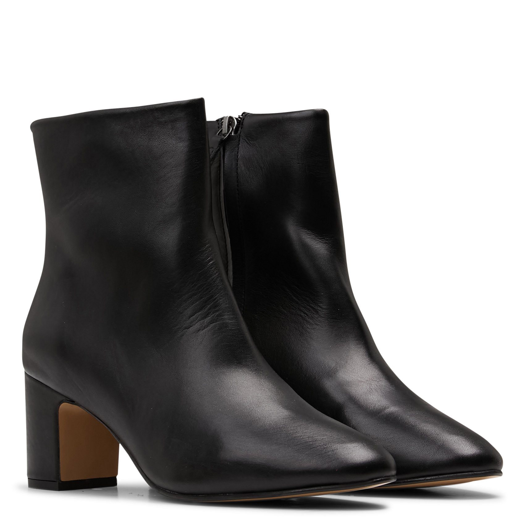 Bottines à talons en cuir ANONYMOUS COPENHAGEN Noir