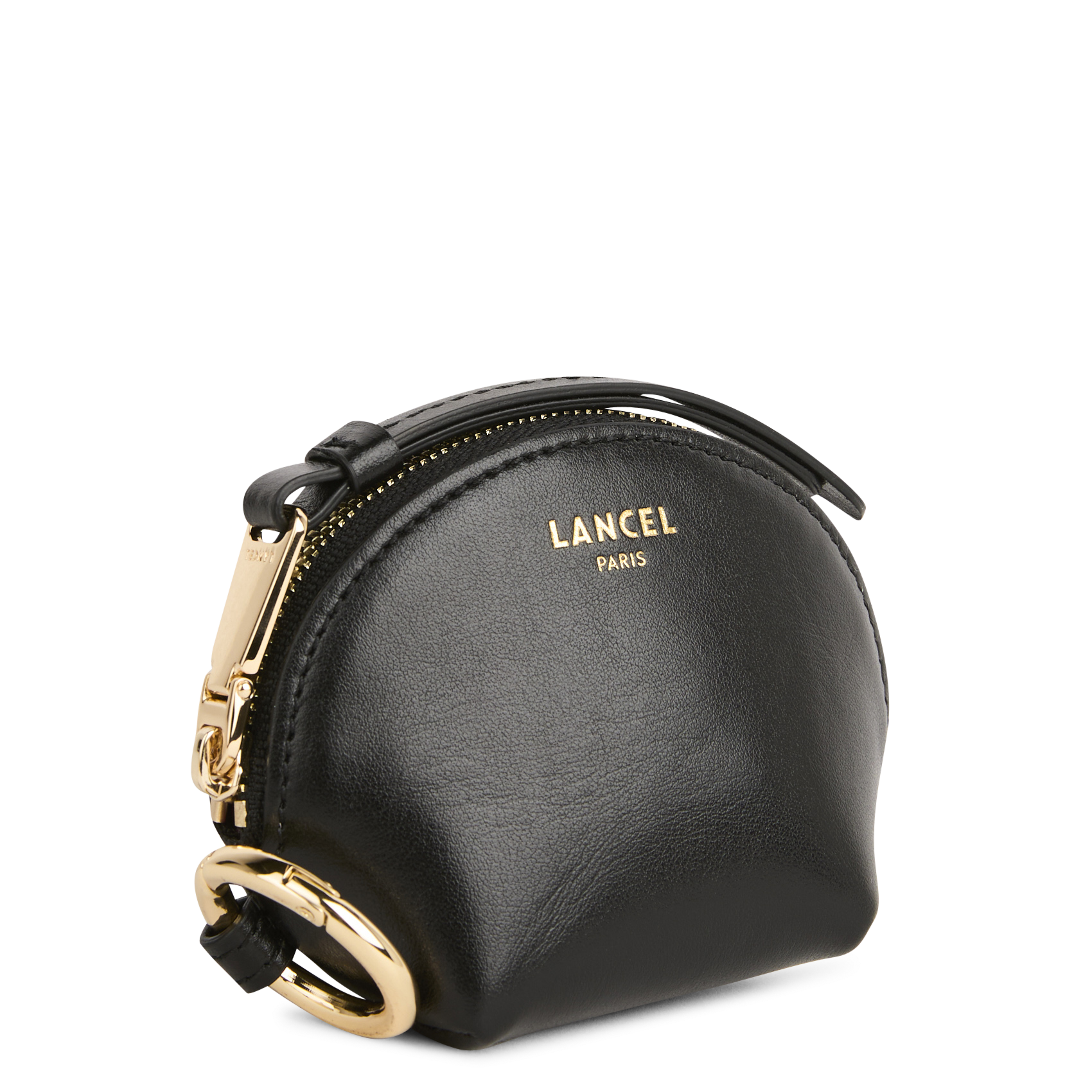 Ritstasje van glad leer LANCEL Zwart