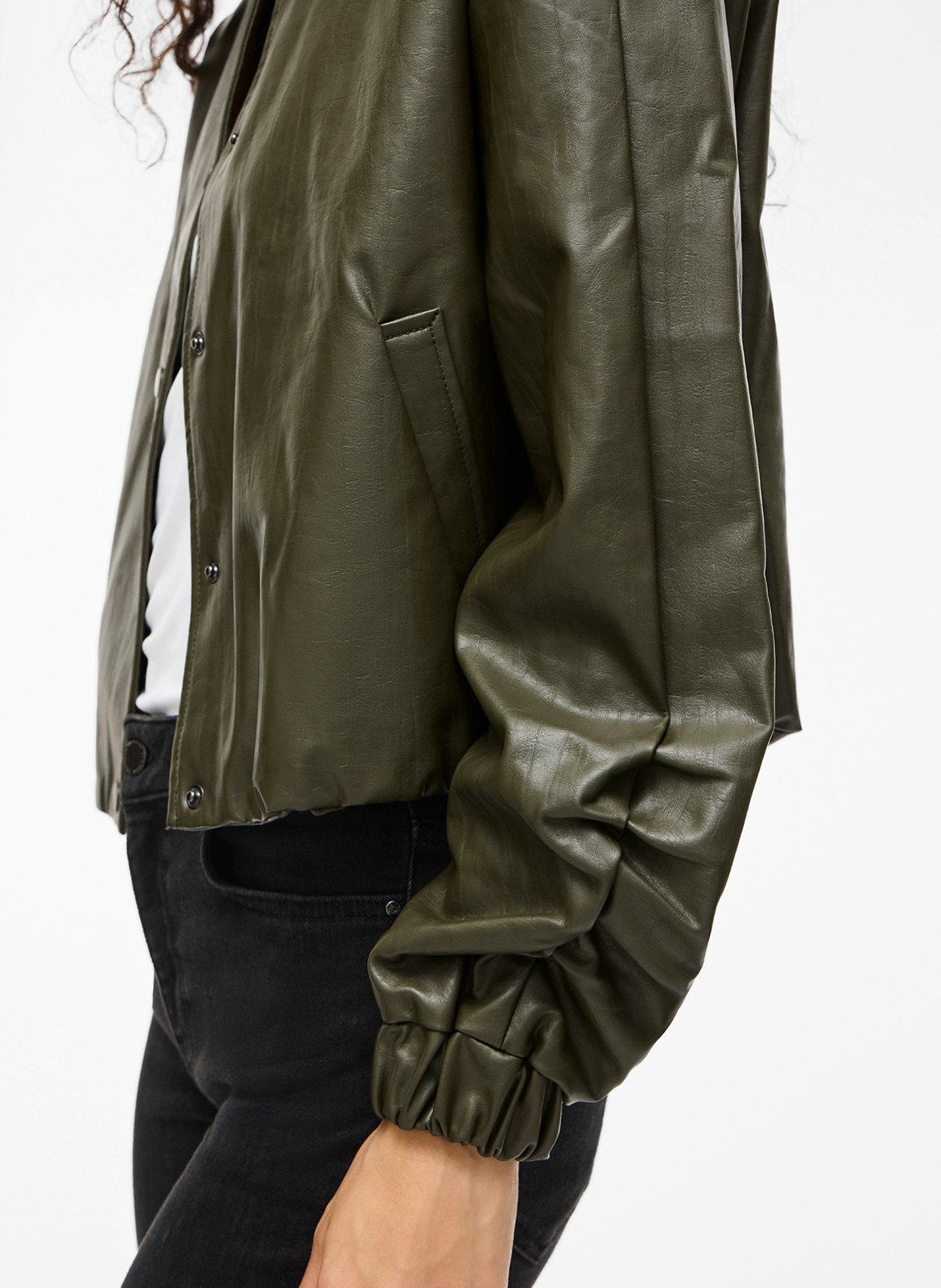 Blouson col teddy  VILA Vert
