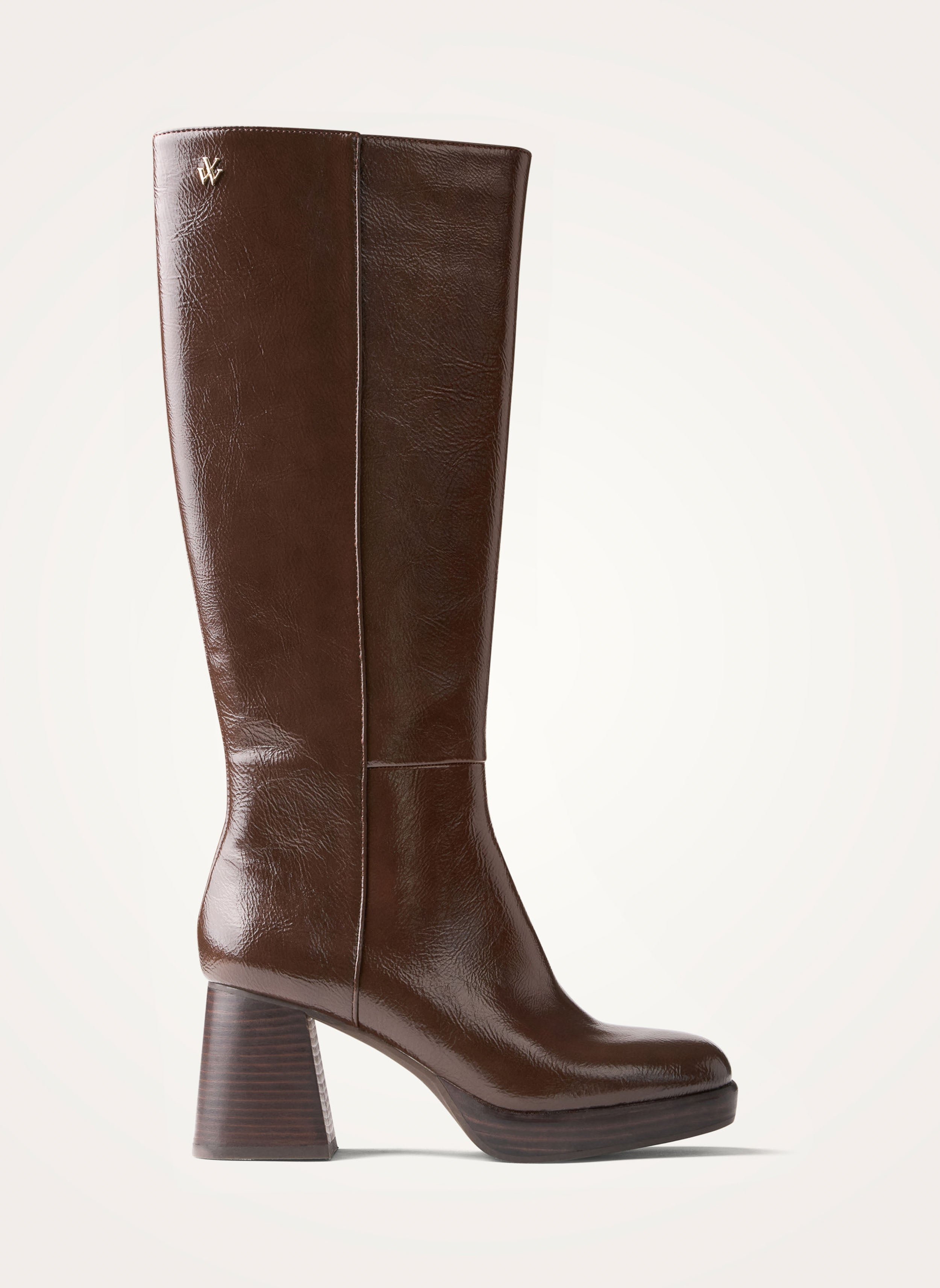 Bottes plateformes à talon VANESSA WU Marron