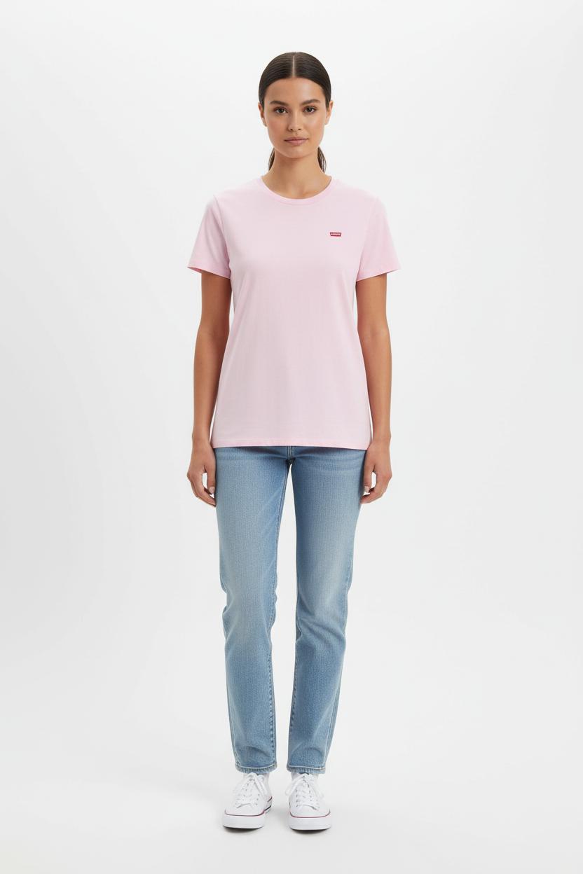 Tommy Badge T-shirt LEVI'S - Seconde main Pink