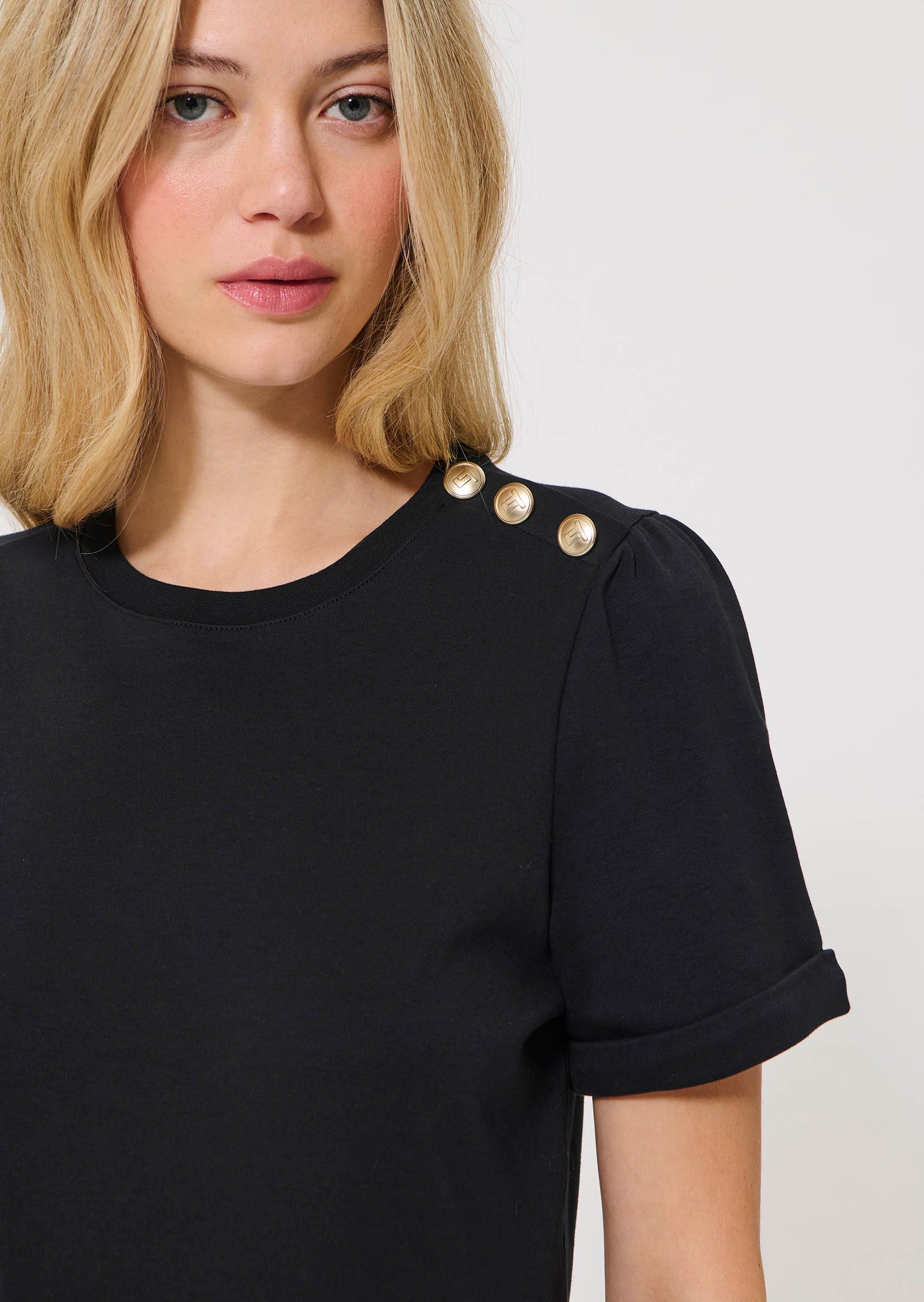 Top droit col classique TARA JARMON Bleu