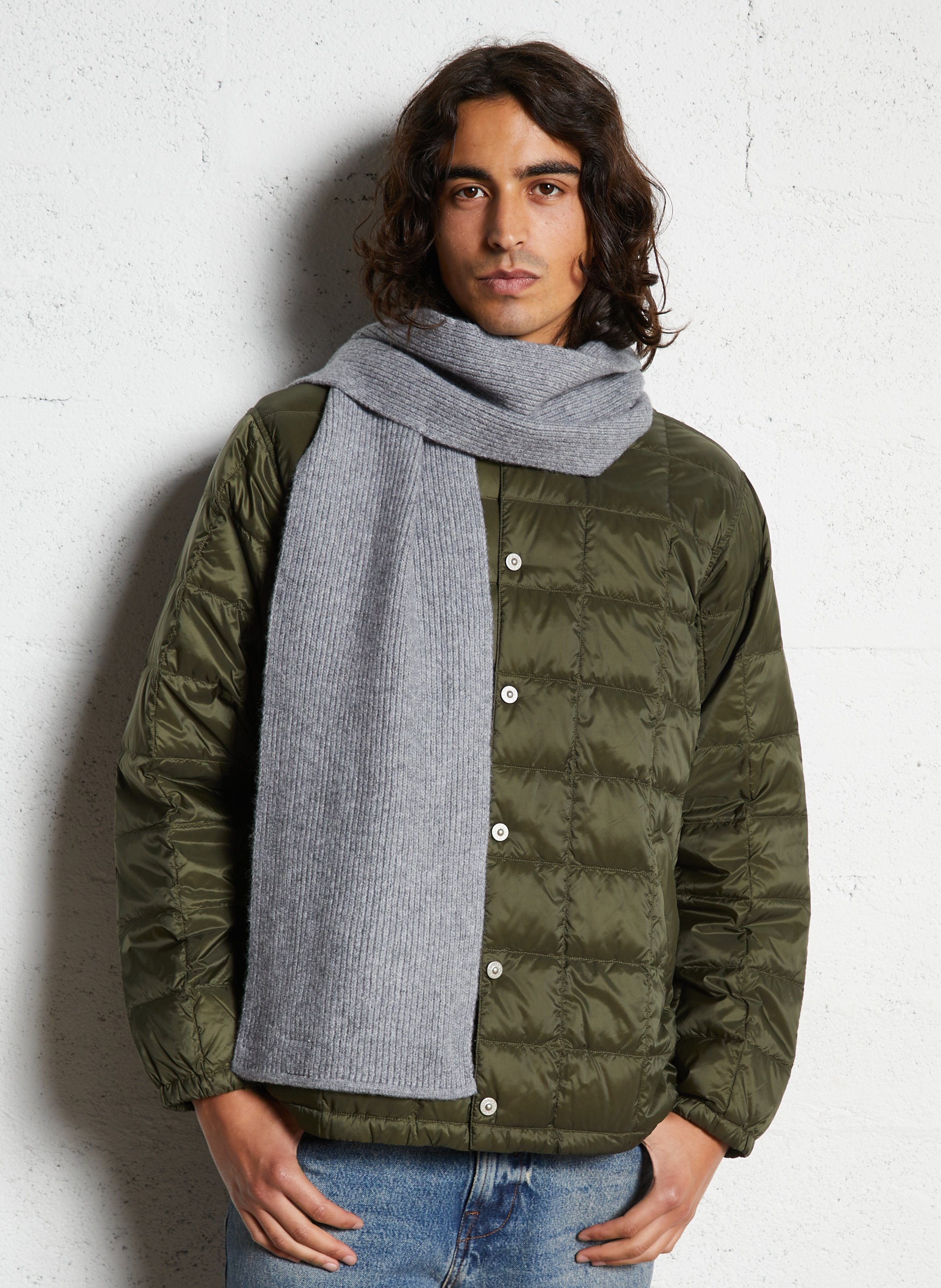Knitted scarf PEPE JEANS Grey
