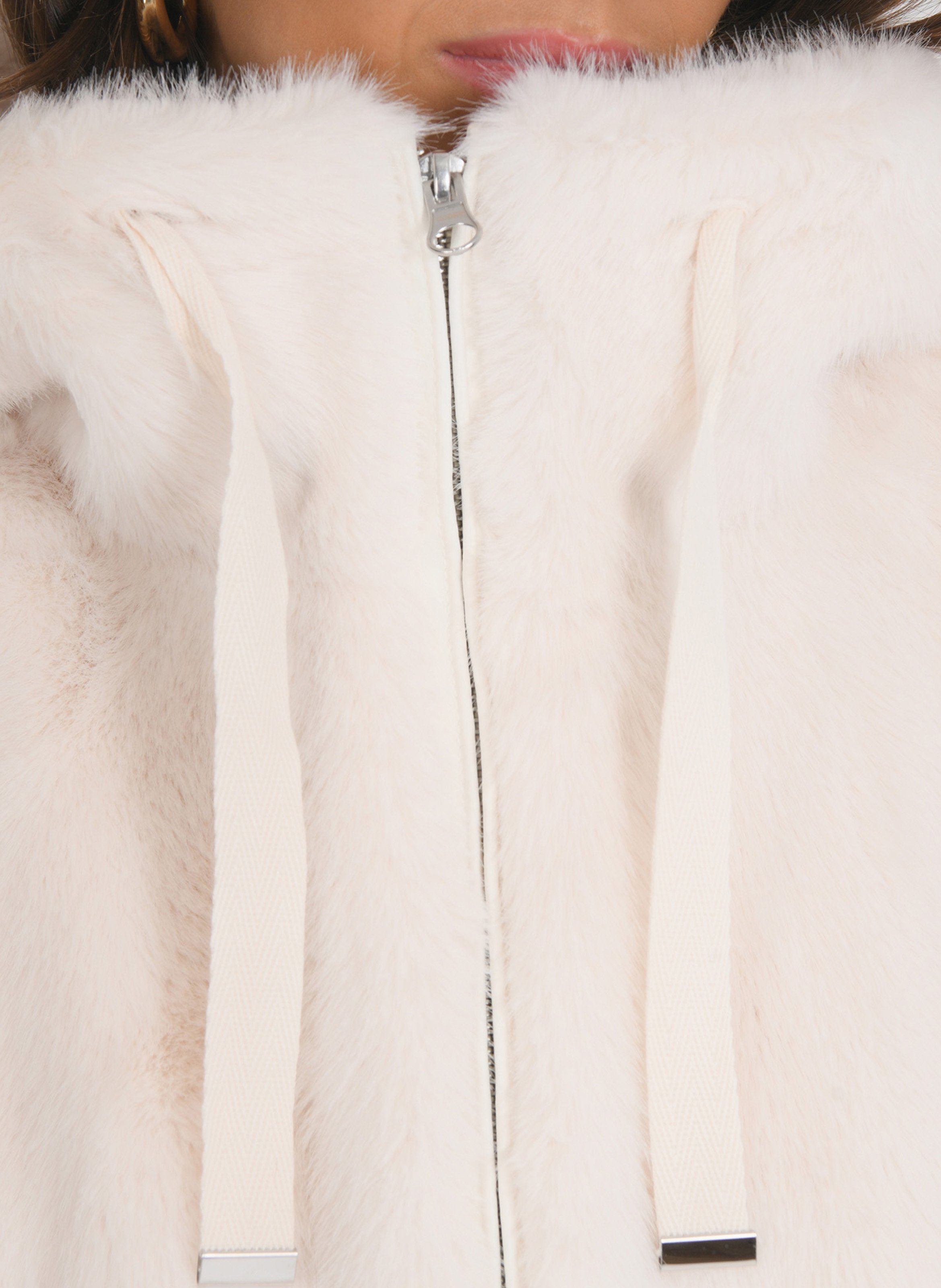 Manteau en fourrure synthétique KOOKAI Beige