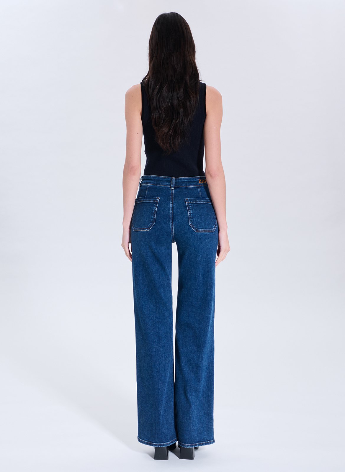 Faded flared jeans ZAPA Blue